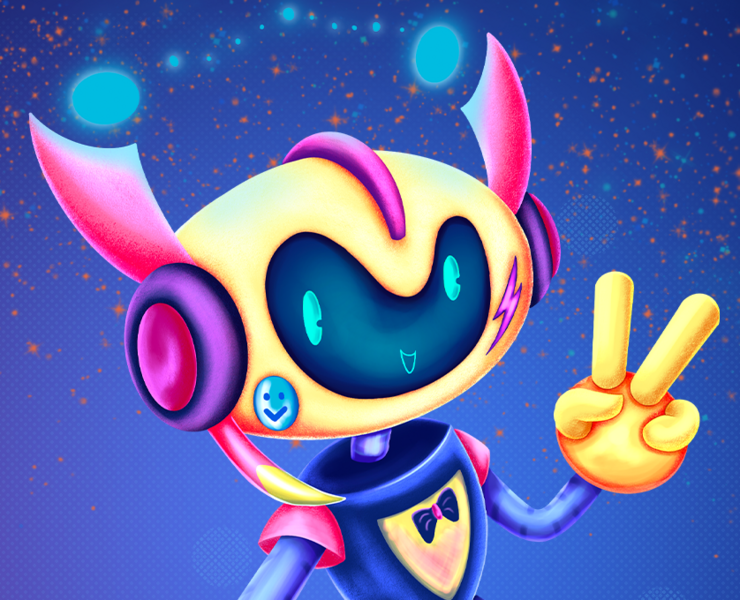 Character design- bot assistant Norton — Иллюстрация на Dprofile