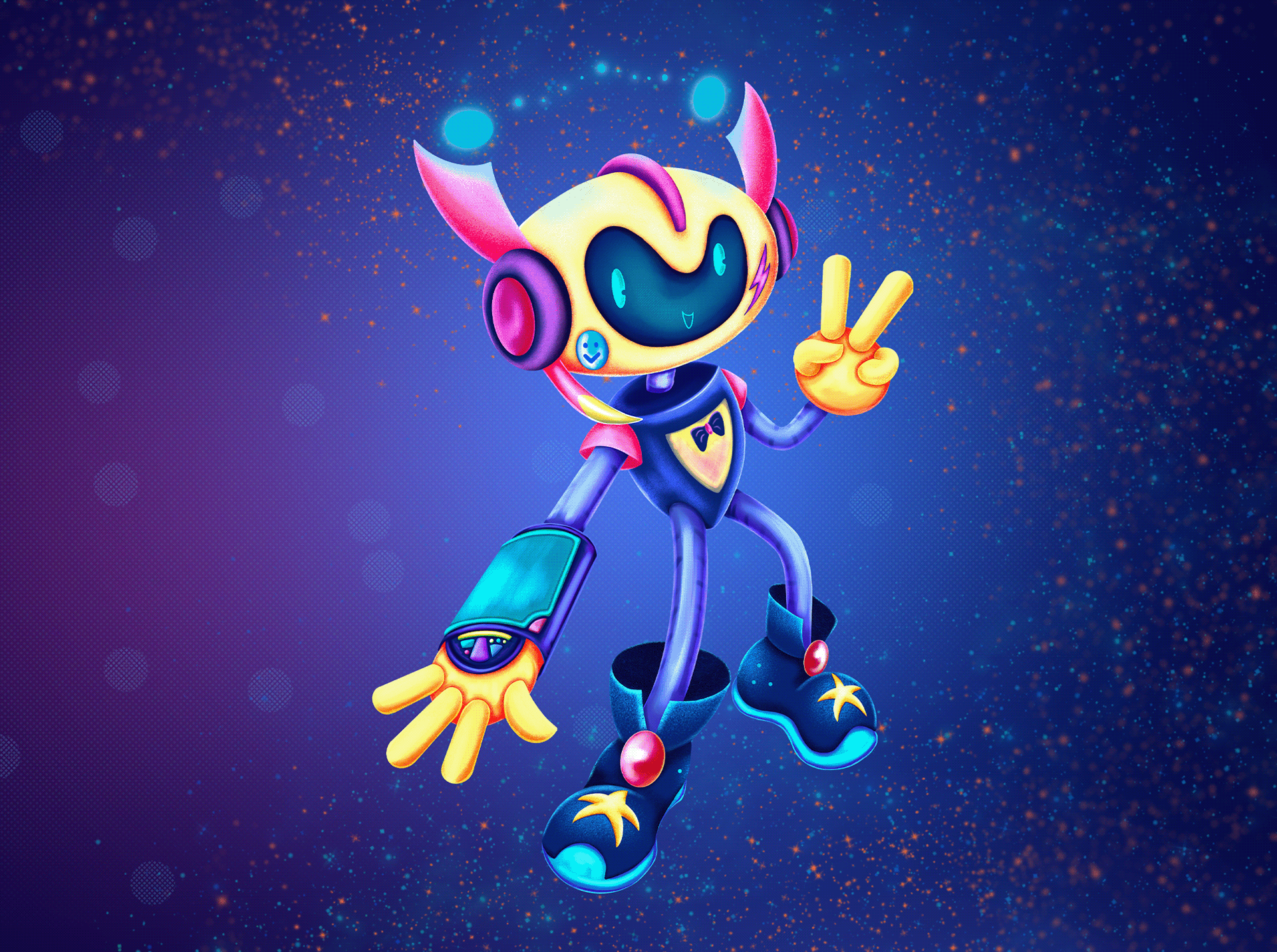 Character design- bot assistant Norton — Изображение №5 — Иллюстрация на Dprofile
