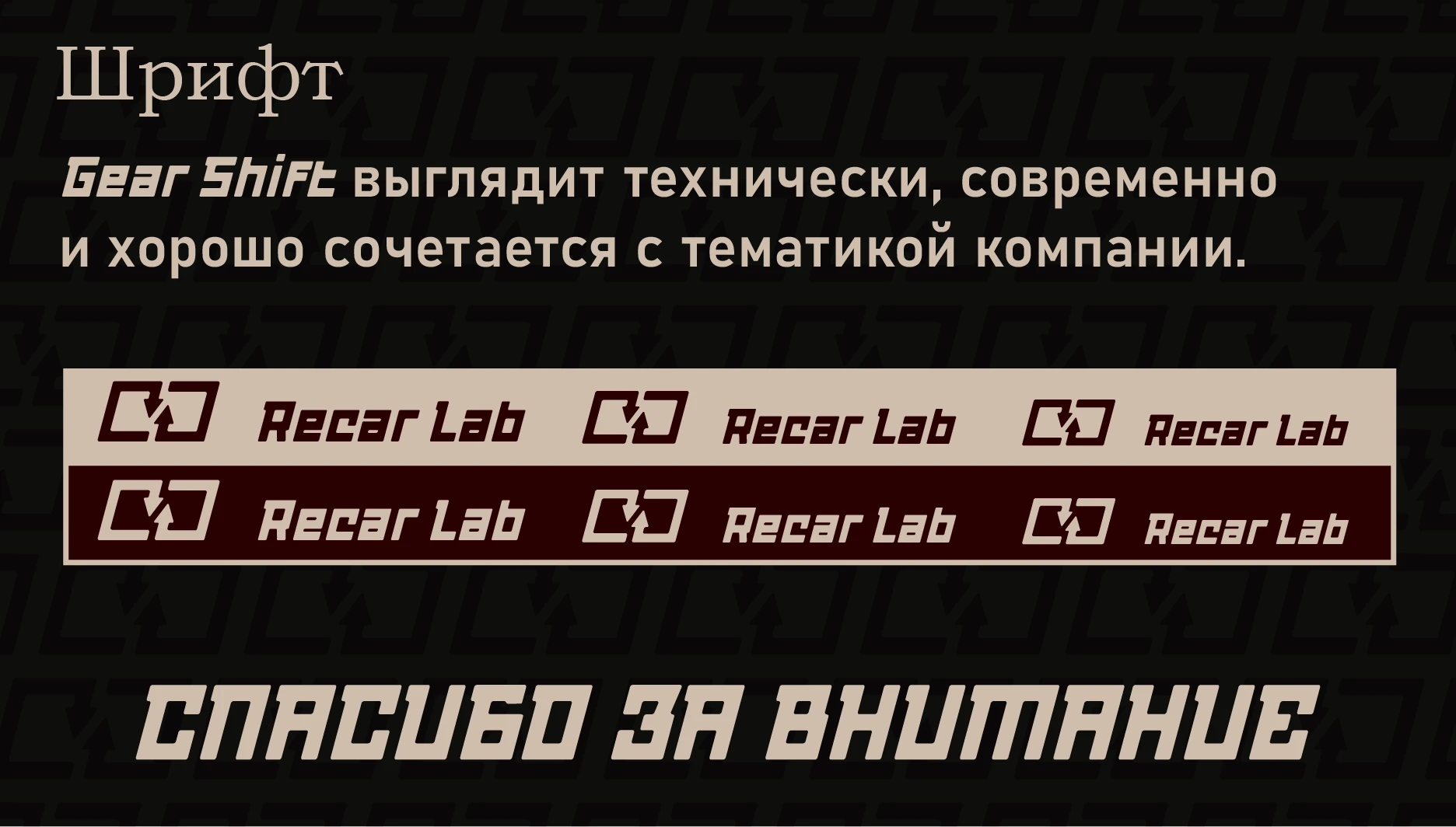 Recar Lab — Изображение №7 — Брендинг на Dprofile