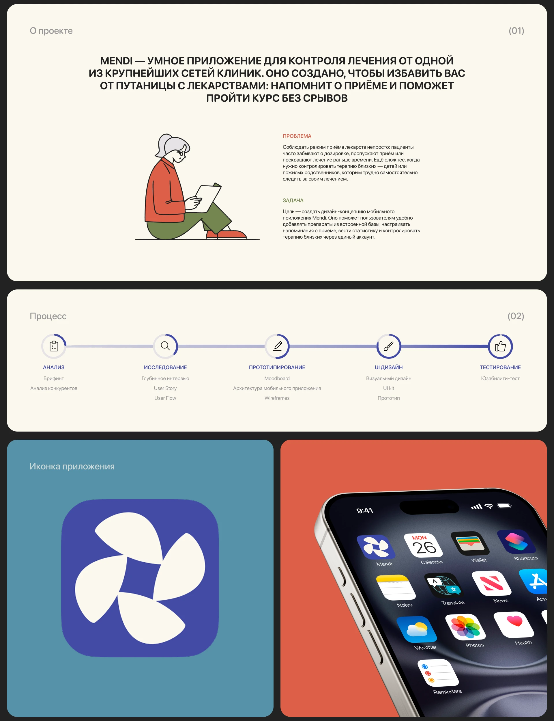 Mendi medication tracker — Изображение №2 — Интерфейсы на Dprofile
