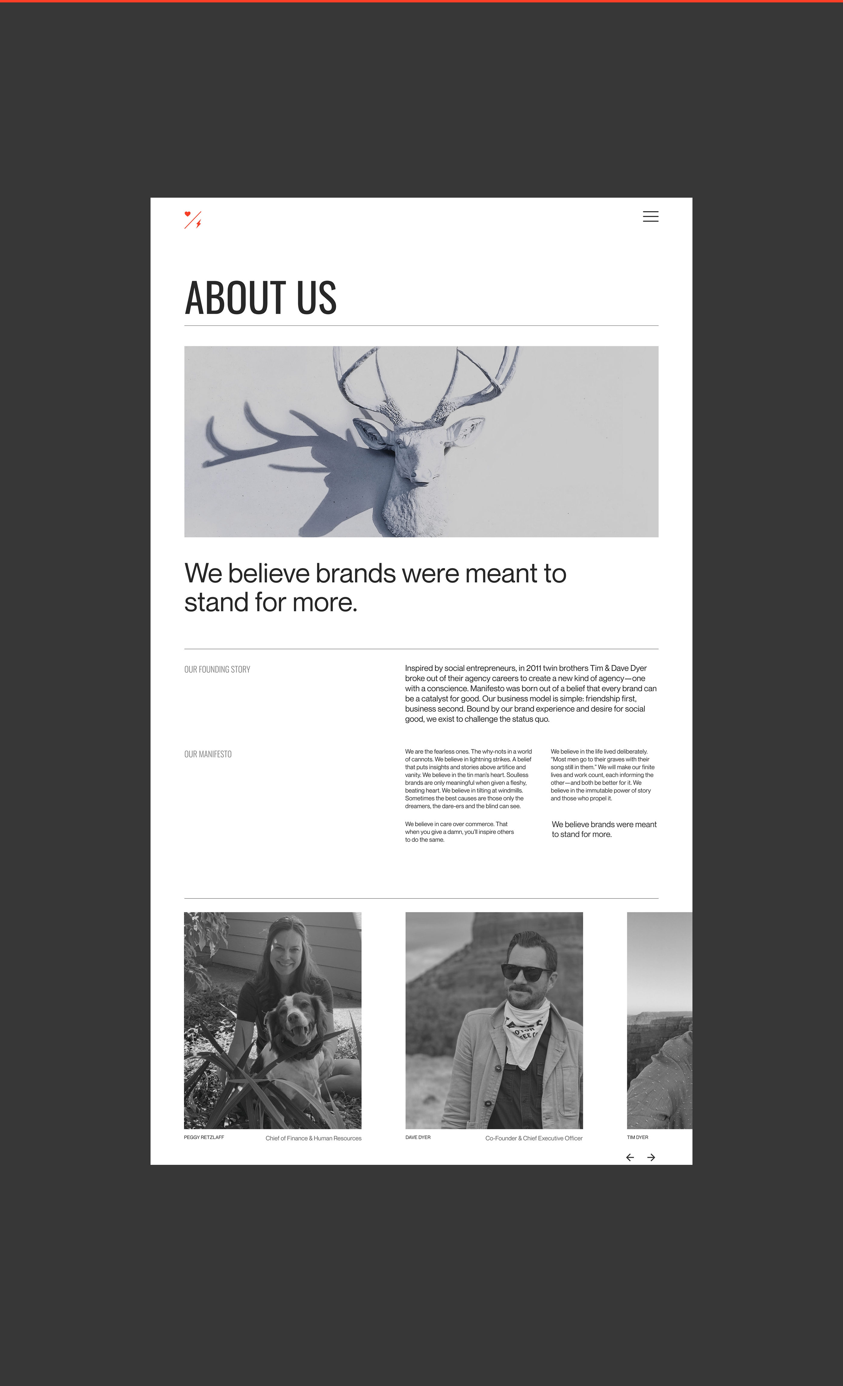 MANIFESTO Branding agency — Изображение №12 — Интерфейсы, Анимация на Dprofile
