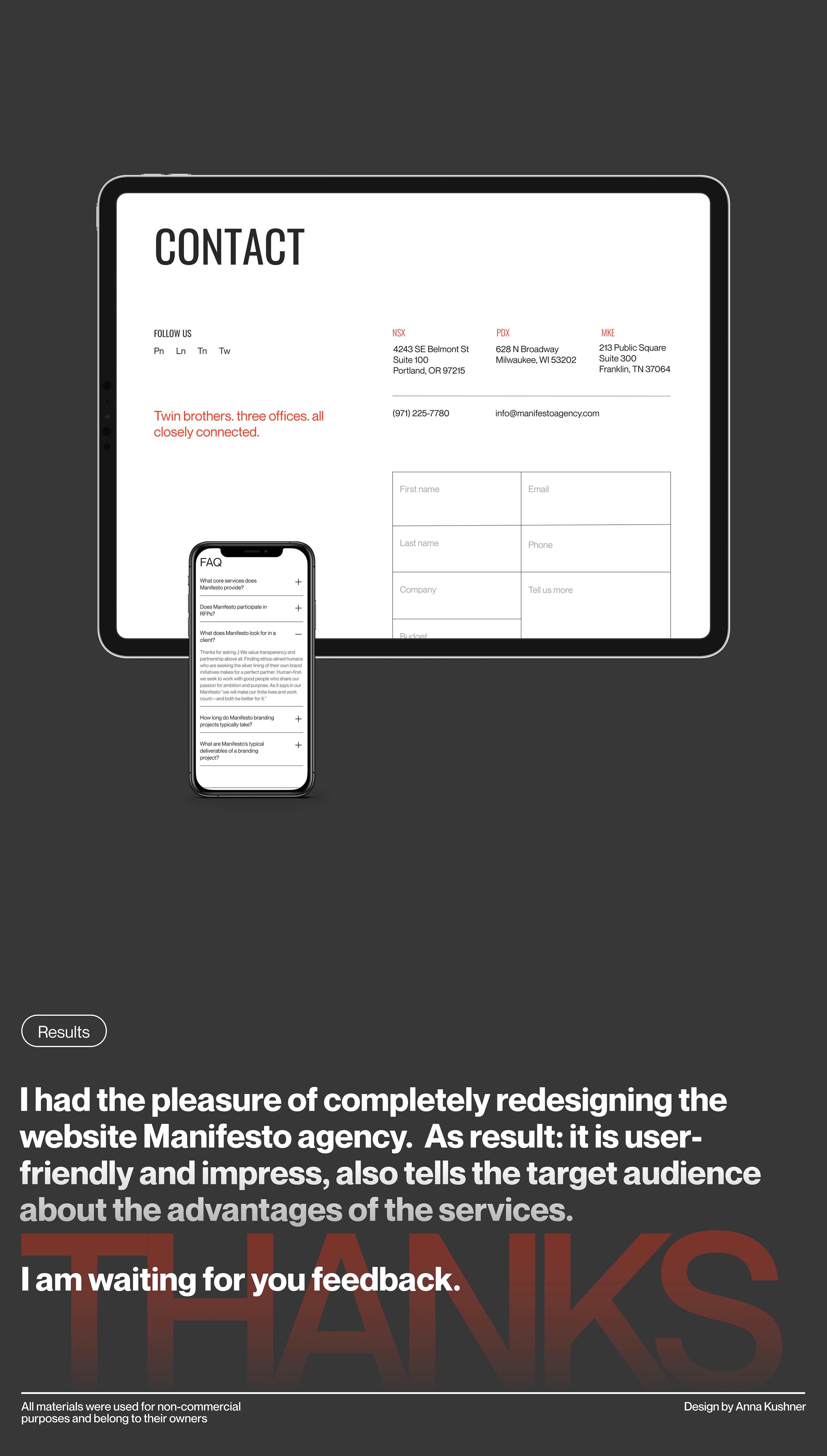 MANIFESTO Branding agency — Изображение №16 — Интерфейсы, Анимация на Dprofile