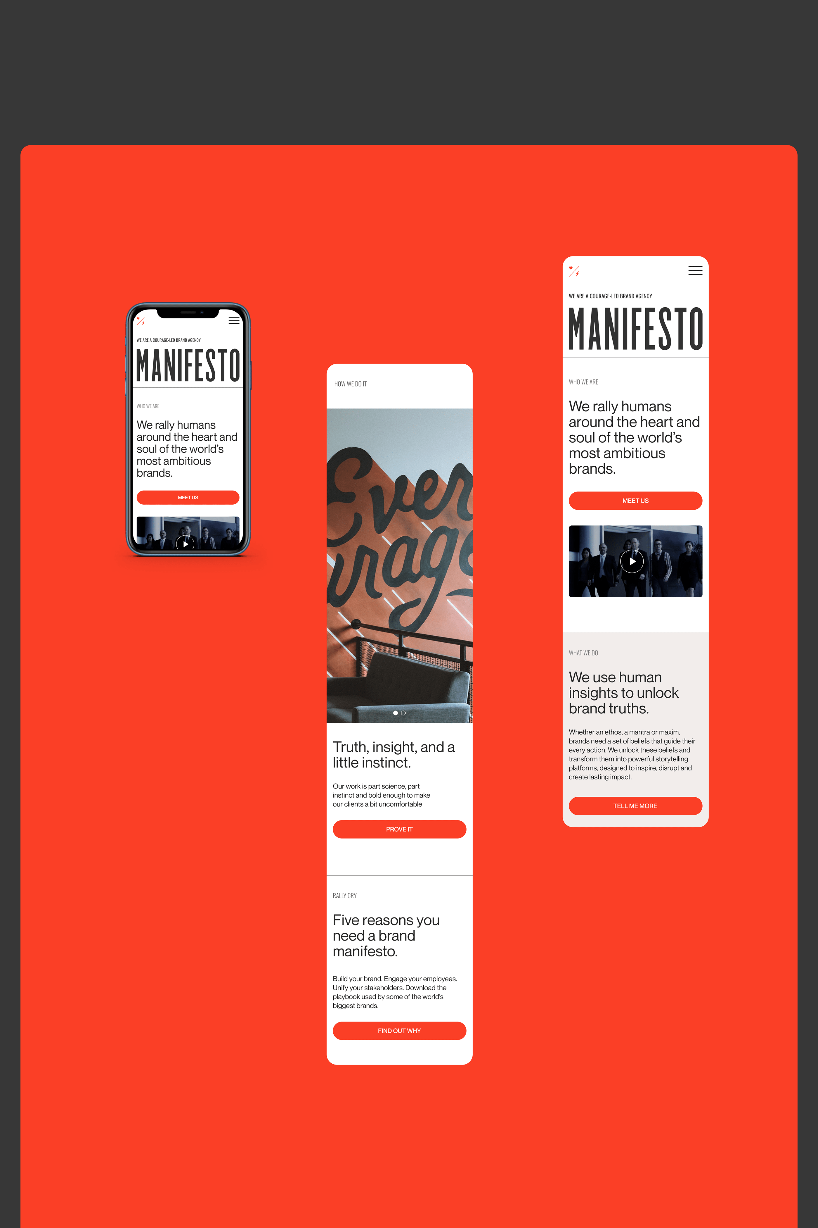 MANIFESTO Branding agency — Изображение №4 — Интерфейсы, Анимация на Dprofile