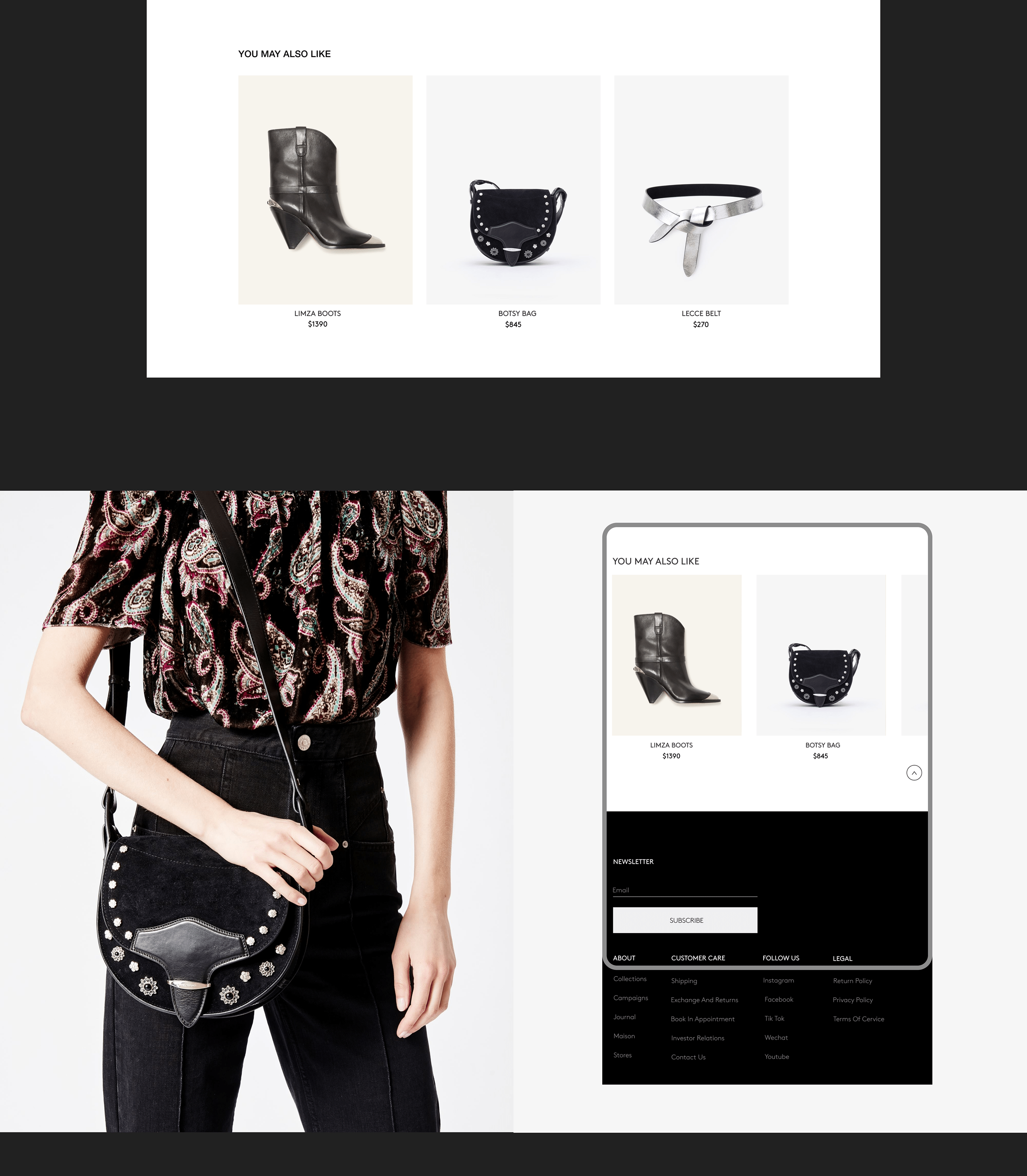 ISABEL MARANT — Redesign UI/UX Concept — Изображение №13 — Интерфейсы, Анимация на Dprofile