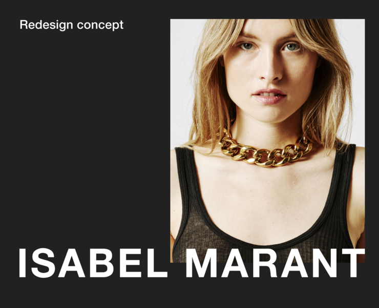 ISABEL MARANT — Redesign UI/UX Concept на Dprofile