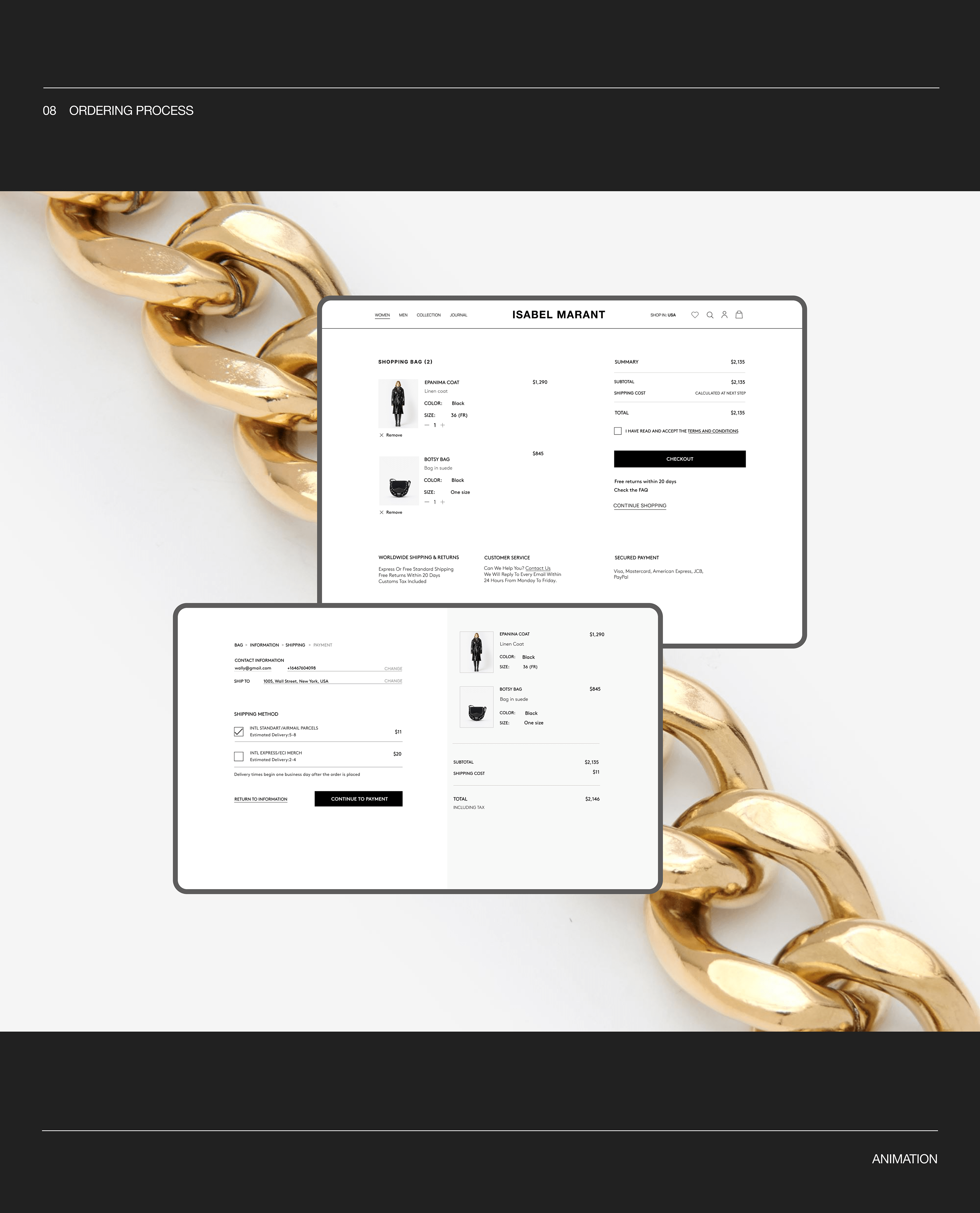 ISABEL MARANT — Redesign UI/UX Concept — Изображение №14 — Интерфейсы, Анимация на Dprofile