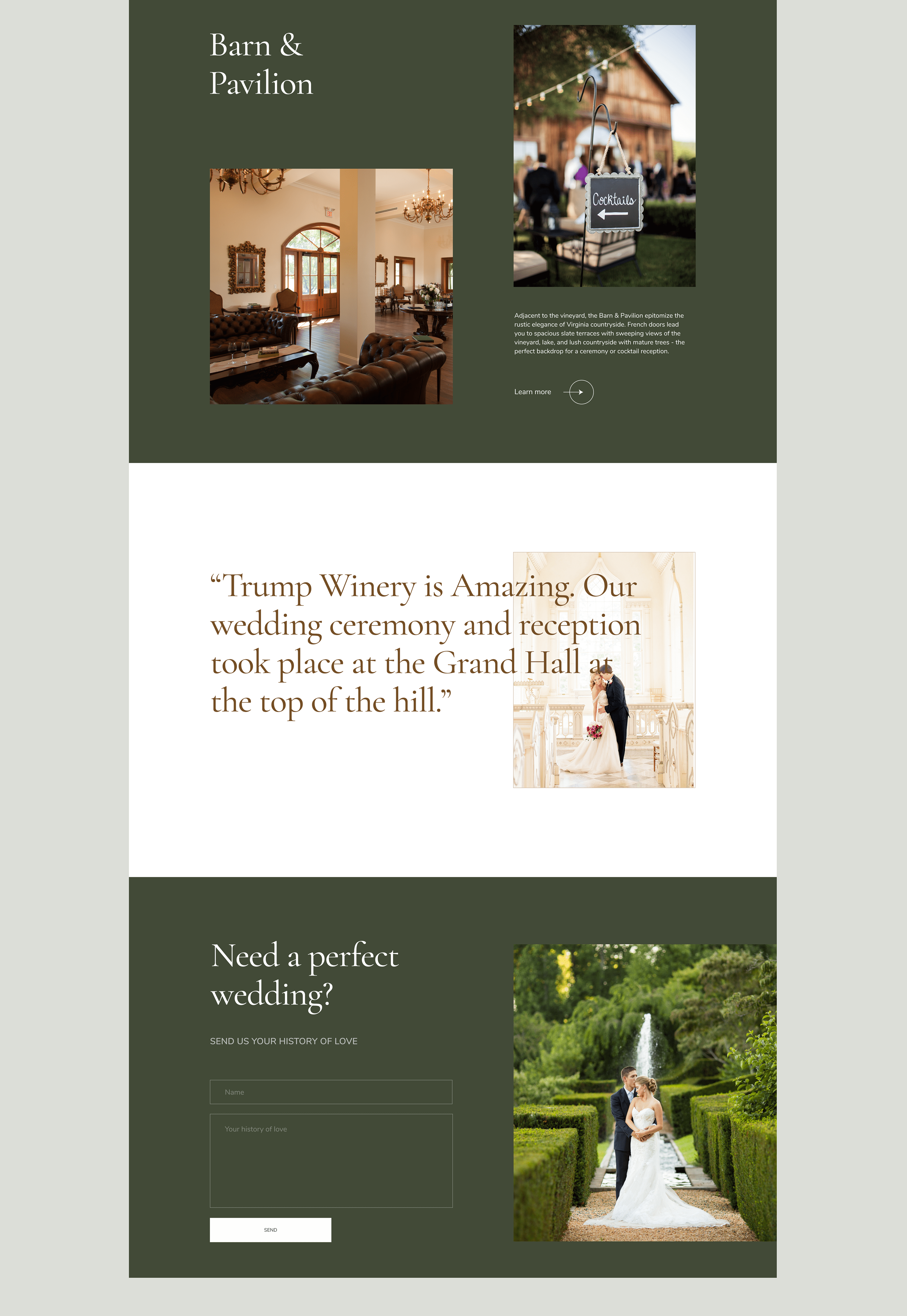 TRUMP WINERY Corporate website redesign — Изображение №16 — Интерфейсы, Анимация на Dprofile
