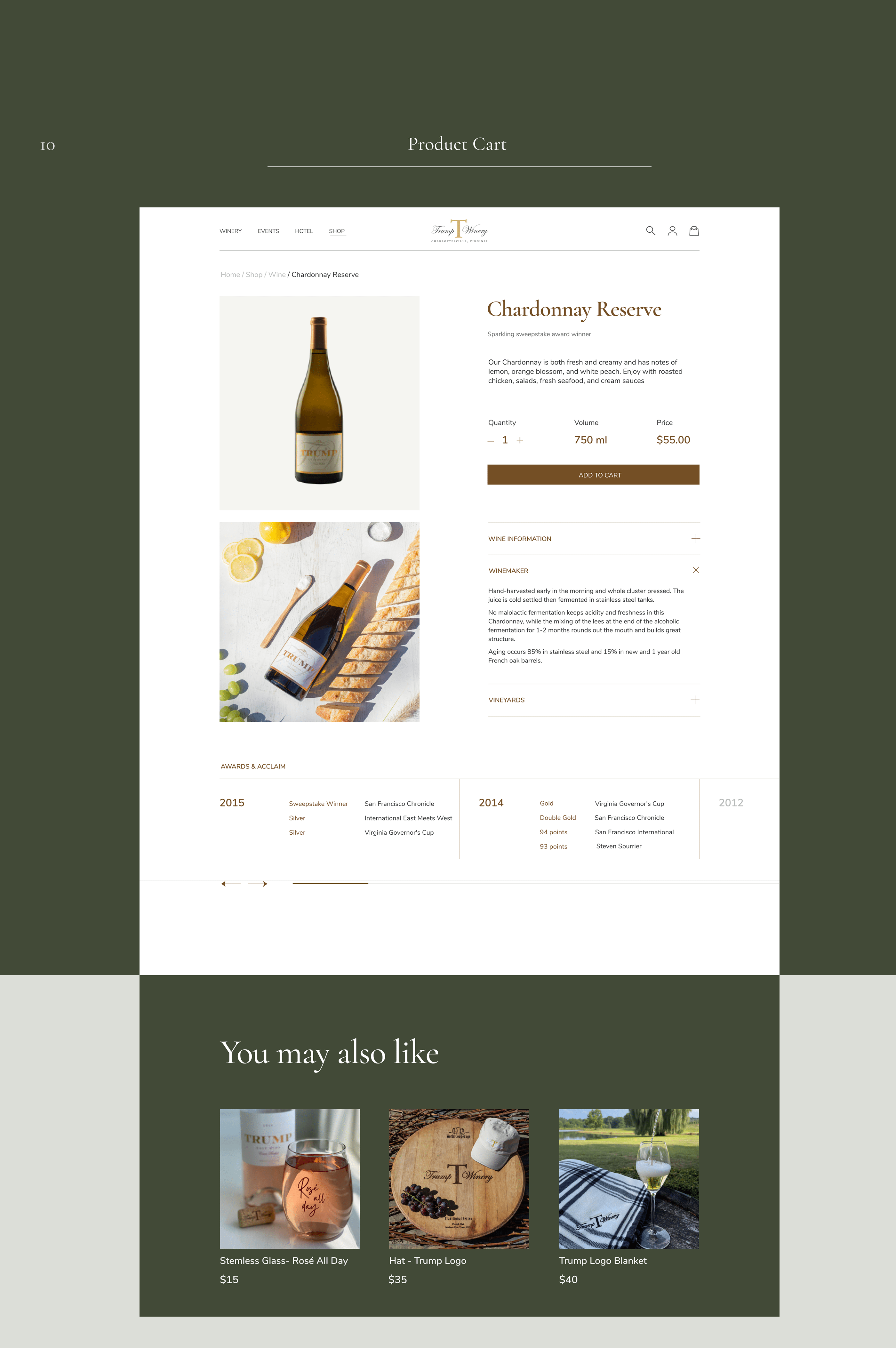 TRUMP WINERY Corporate website redesign — Изображение №27 — Интерфейсы, Анимация на Dprofile
