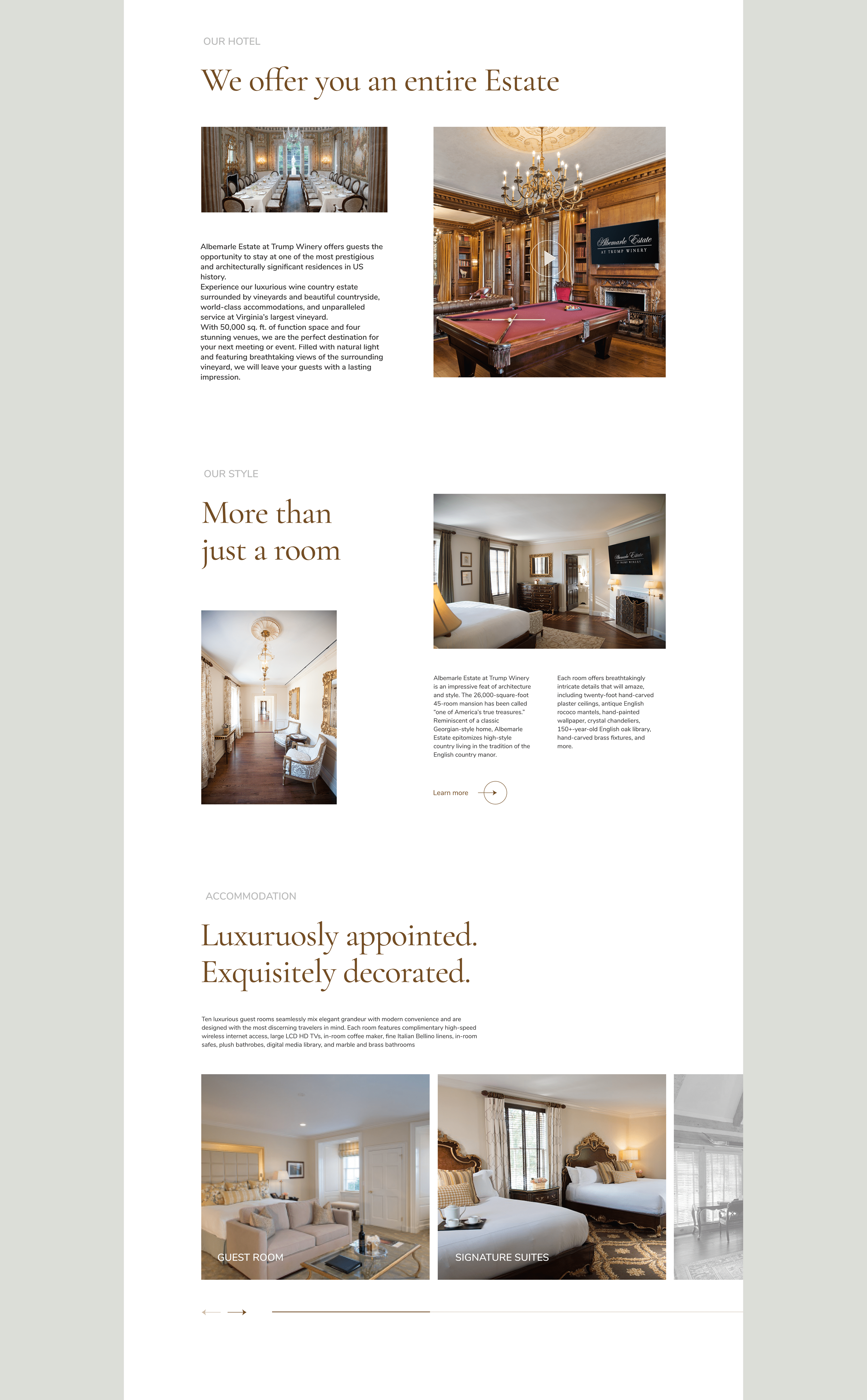 TRUMP WINERY Corporate website redesign — Изображение №19 — Интерфейсы, Анимация на Dprofile