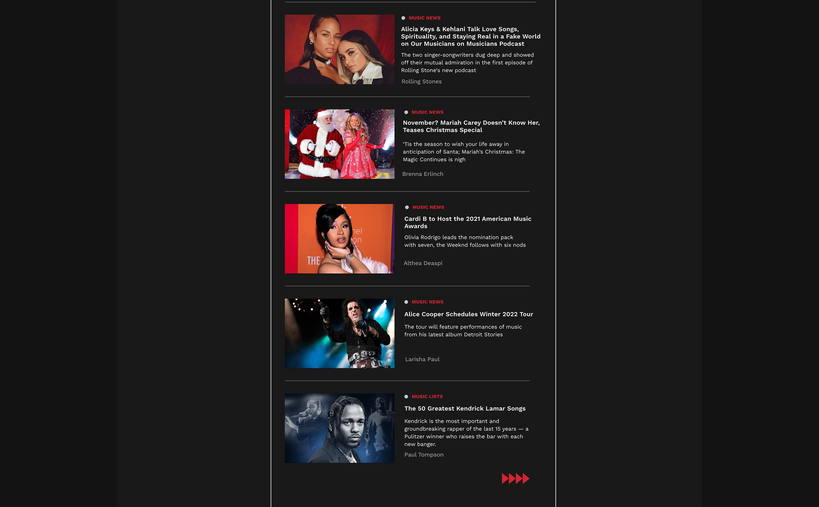 Rolling Stone - news magazine website redesign — Изображение №12 — Интерфейсы, Анимация на Dprofile