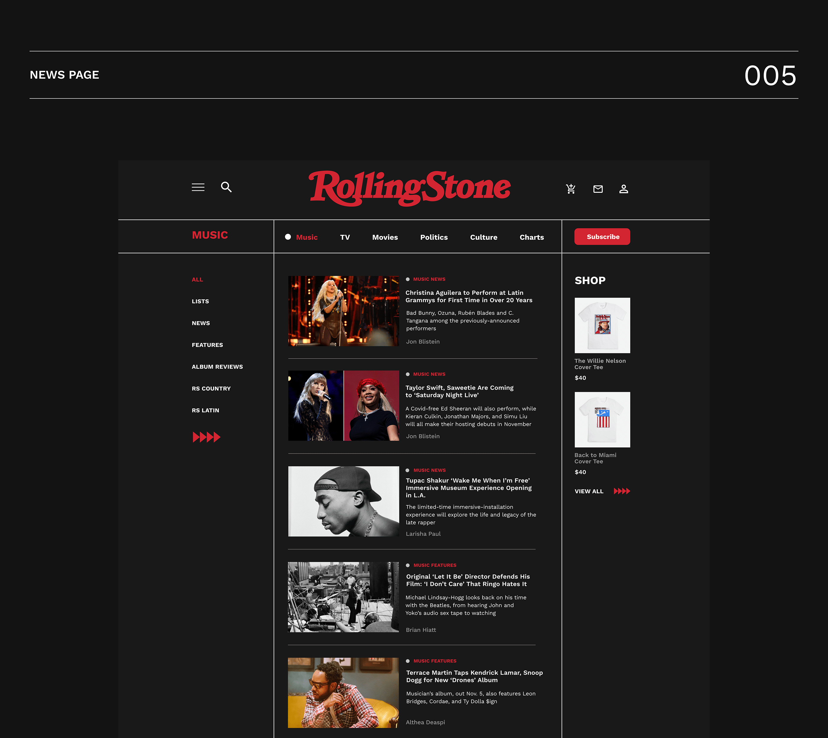 Rolling Stone - news magazine website redesign — Изображение №11 — Интерфейсы, Анимация на Dprofile