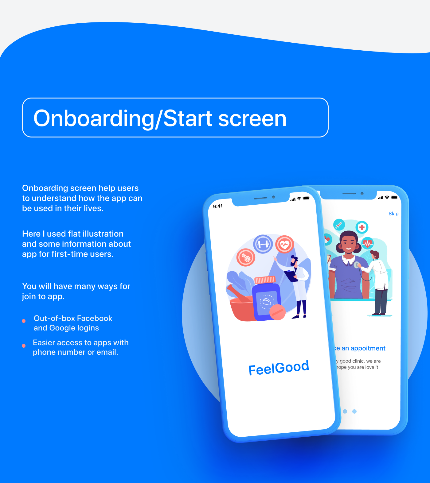 FeelGood - mobile app for healthcare — Изображение №6 — Интерфейсы, Анимация на Dprofile