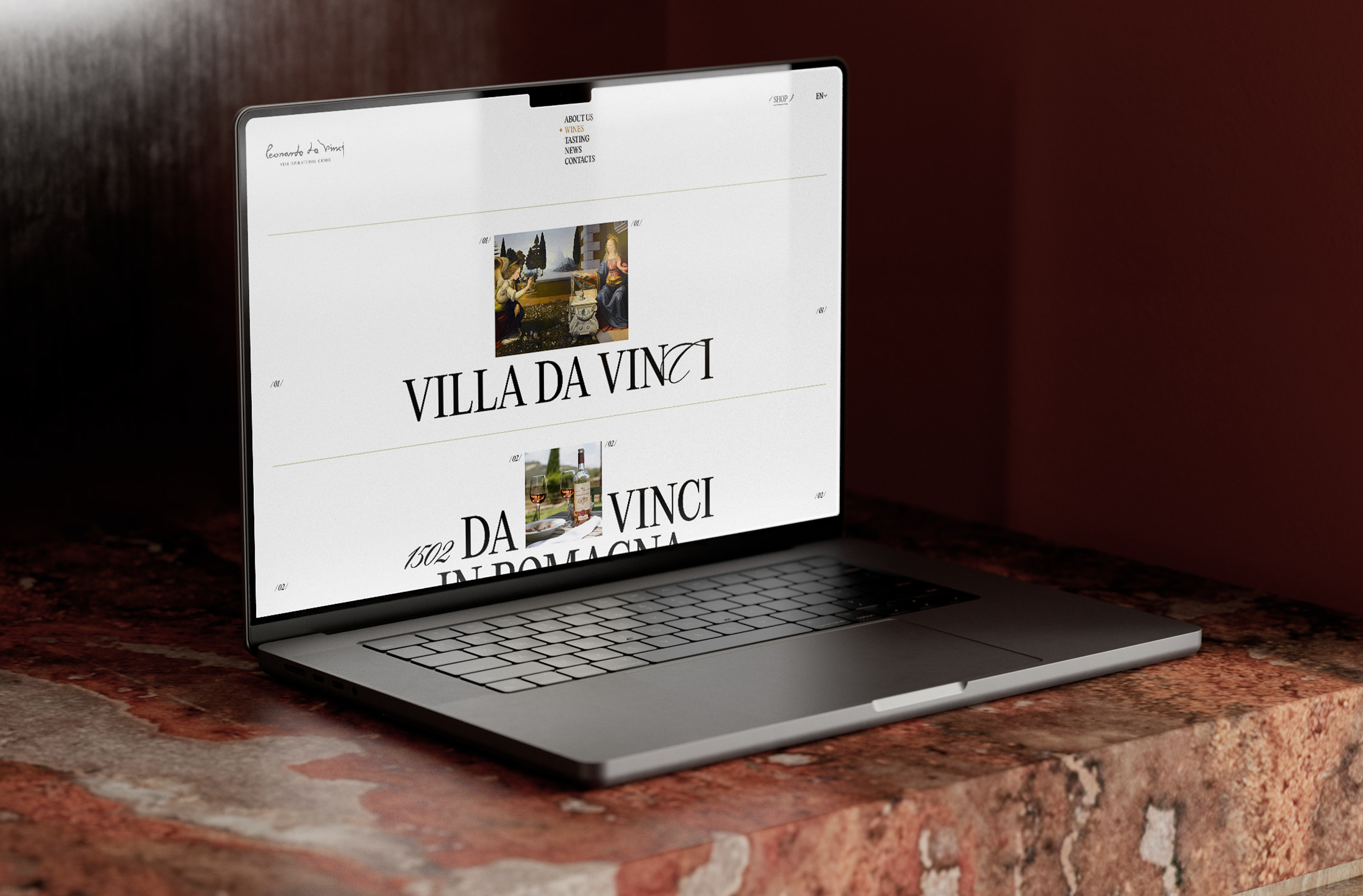 Leonardo da Vinci Wine | Corporate website — Изображение №4 — Интерфейсы на Dprofile