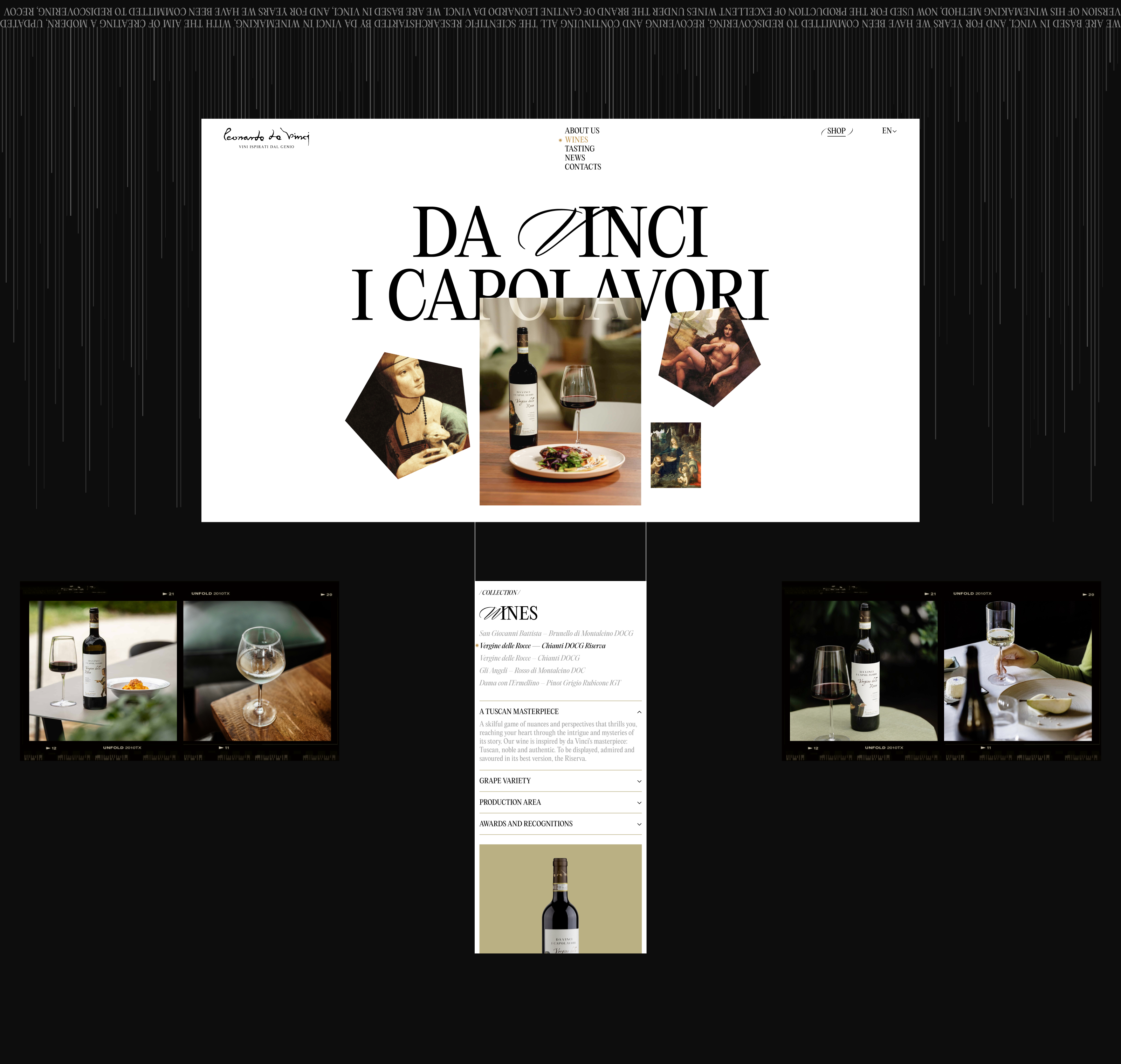 Leonardo da Vinci Wine | Corporate website — Изображение №7 — Интерфейсы на Dprofile