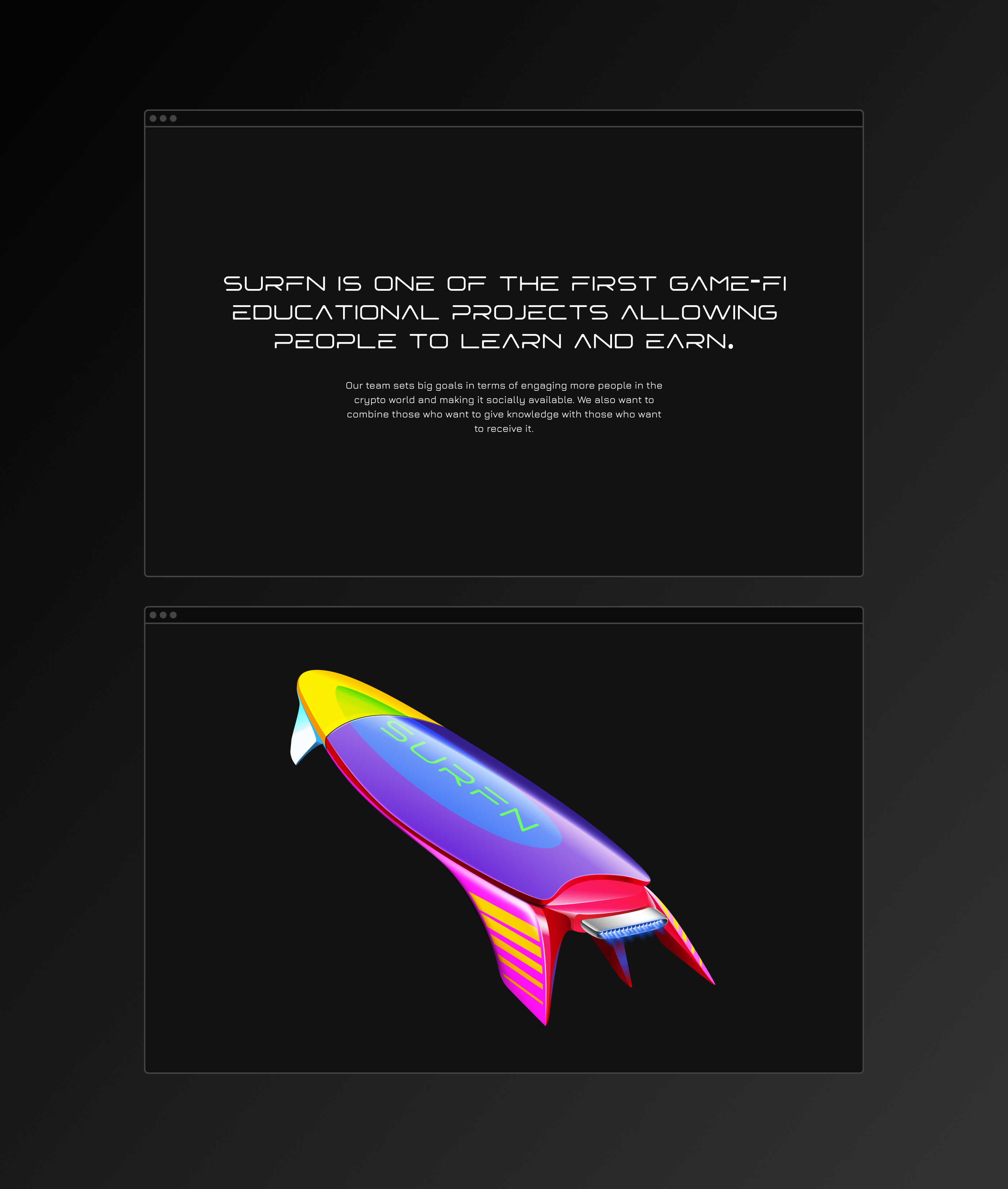 SURFN — NFT разработка сайта — Изображение №6 — Интерфейсы, Графика на Dprofile