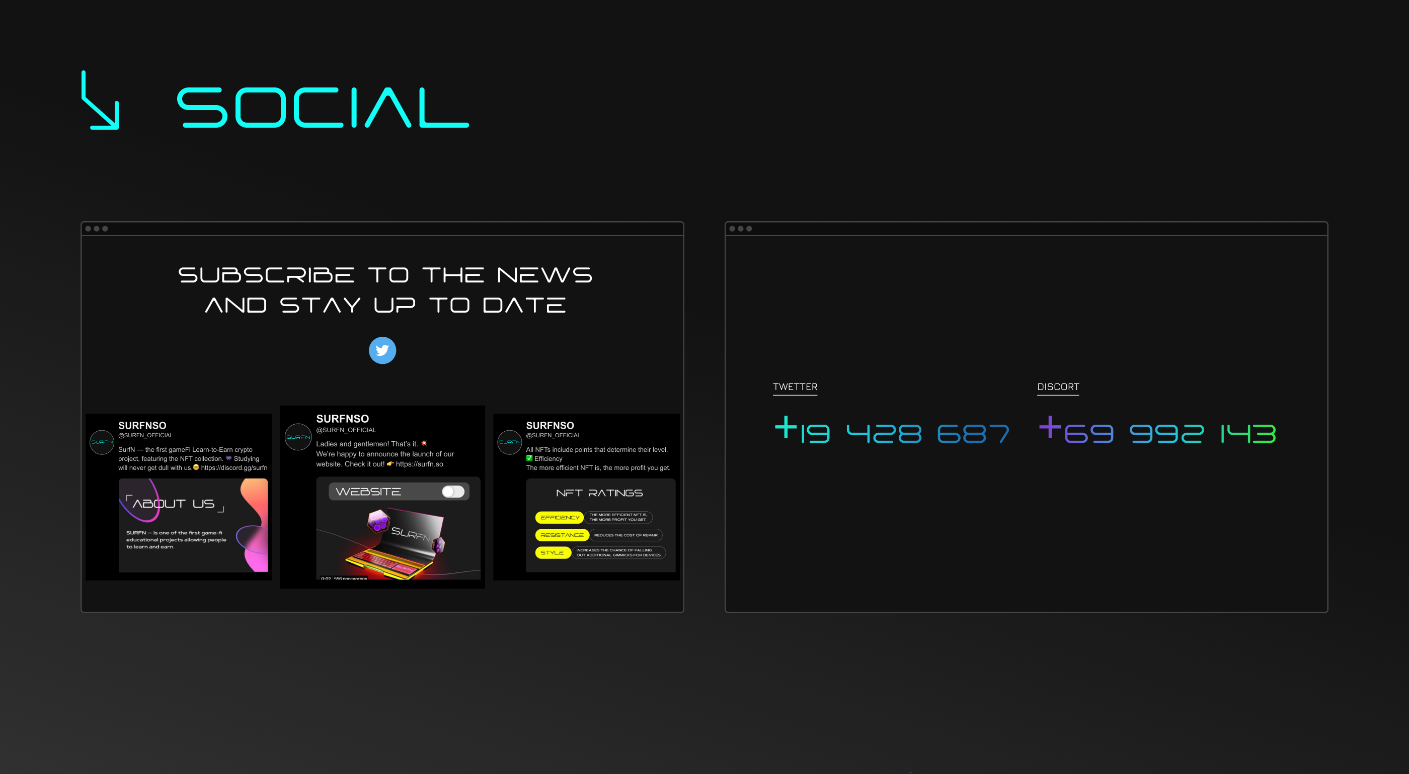 SURFN — NFT разработка сайта — Изображение №9 — Интерфейсы, Графика на Dprofile