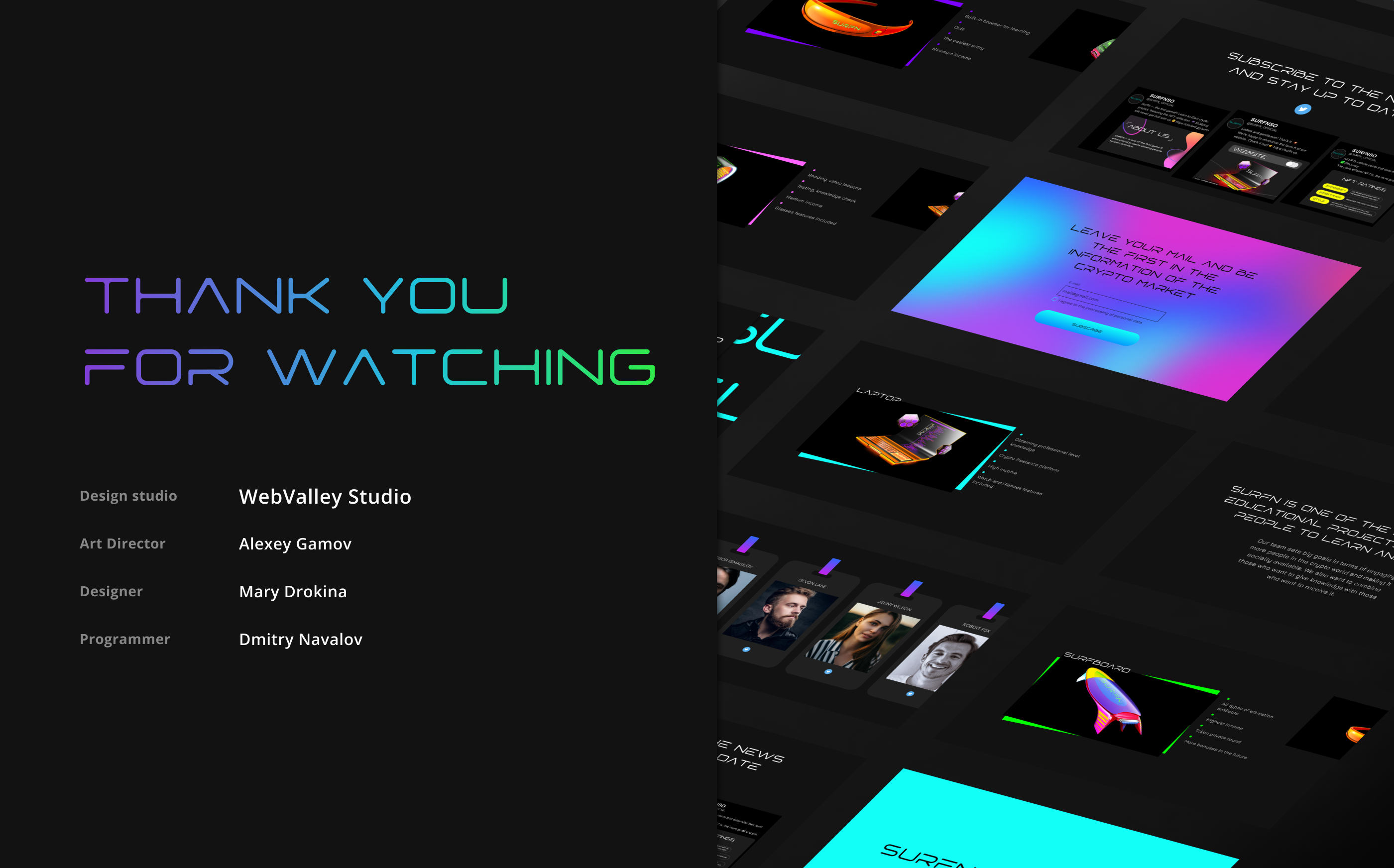 SURFN — NFT разработка сайта — Изображение №17 — Интерфейсы, Графика на Dprofile