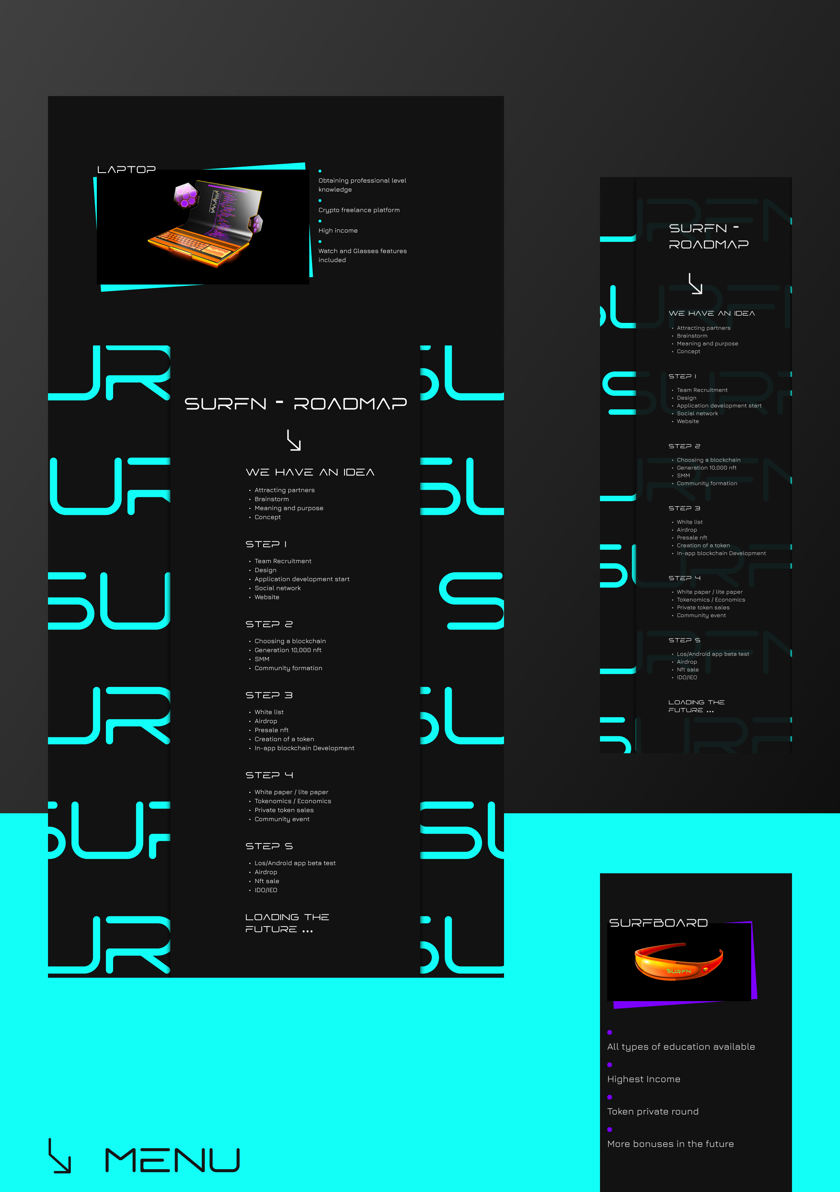 SURFN — NFT разработка сайта — Изображение №8 — Интерфейсы, Графика на Dprofile