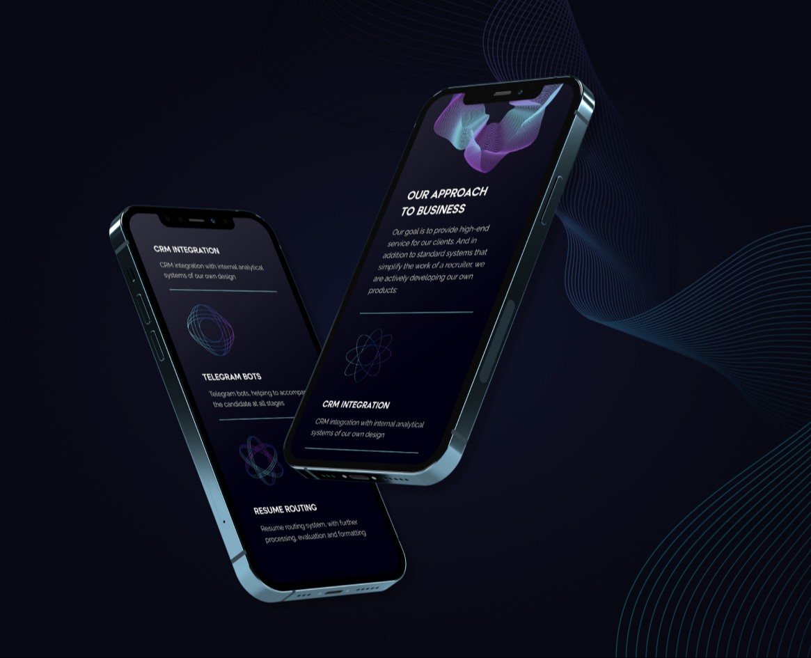 Сайт IT рекрутингового агентства МАРКЕТИНГОВОЙ КОМПАНИИ на Dprofile