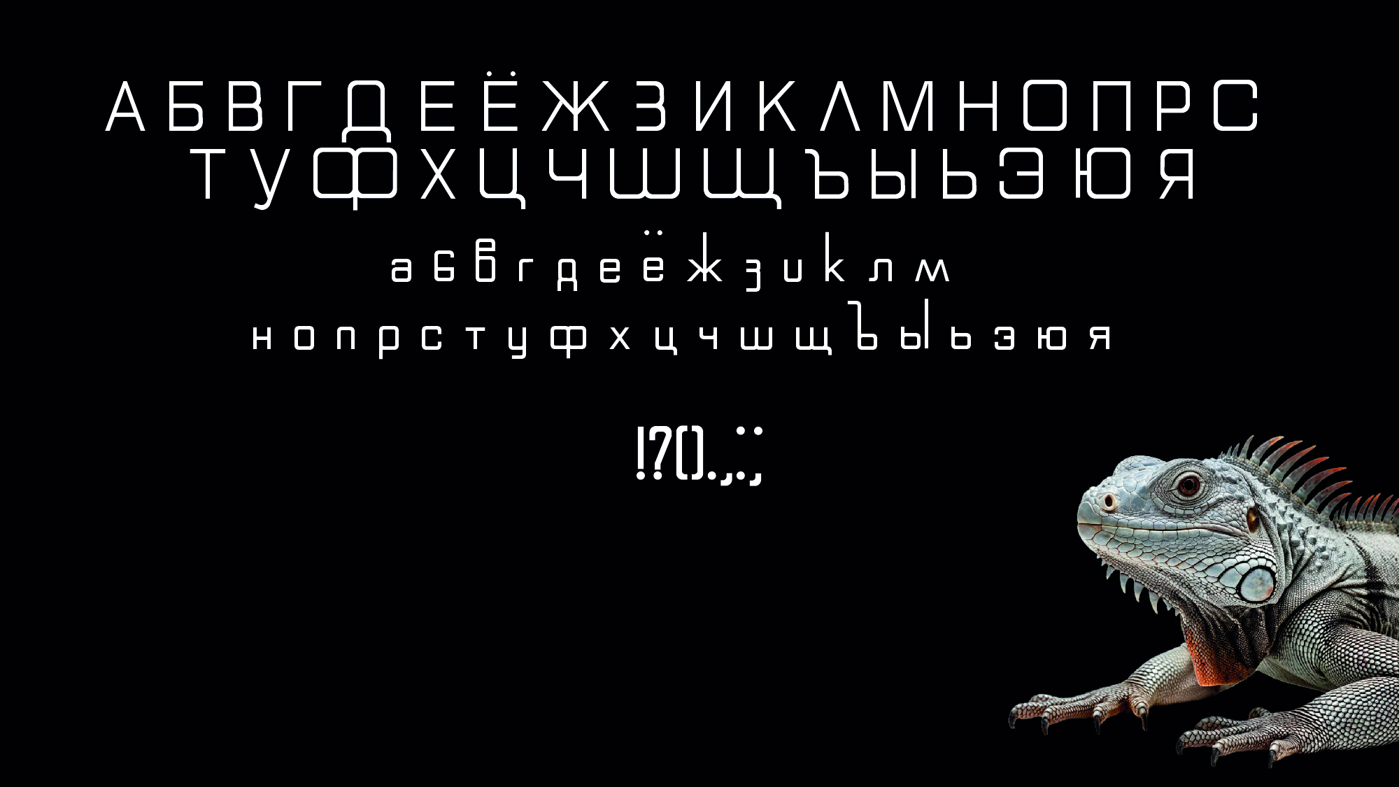 Шрифт IGUANAfont — Изображение №3 — Графика на Dprofile