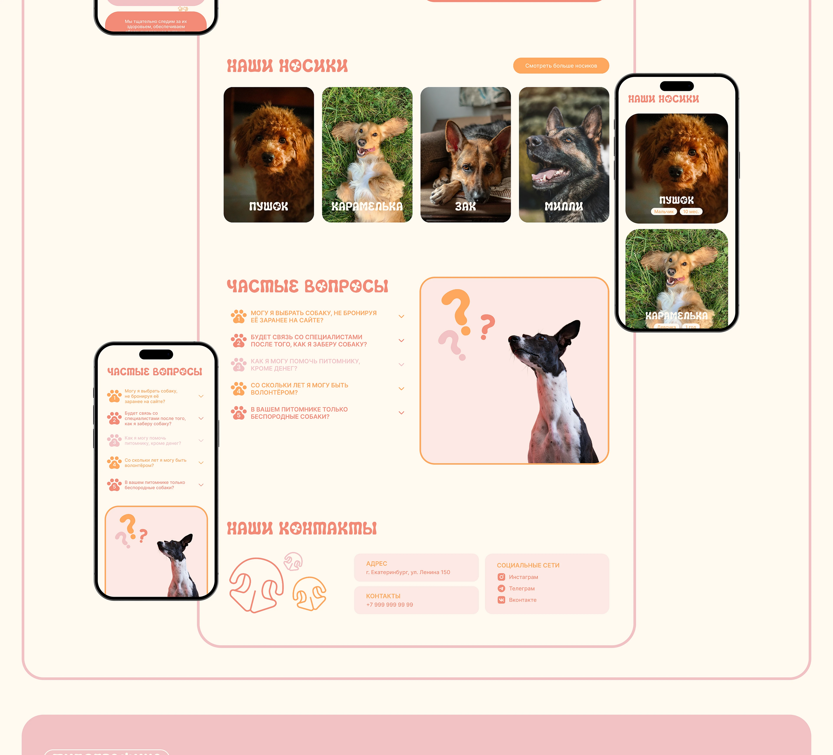 Сайт приюта для собак | Dog shelter Website — Изображение №6 — Интерфейсы на Dprofile