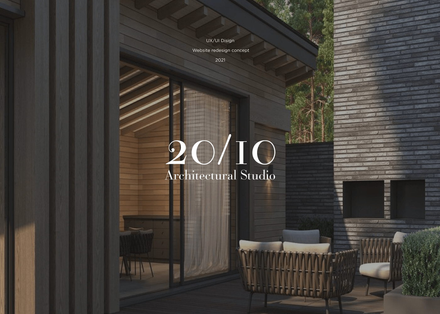 Redesign concept 20/10 Architectural studio — Изображение №1 — Интерфейсы на Dprofile