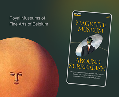 Magritte Museum — Интерфейсы, Графика на Dprofile