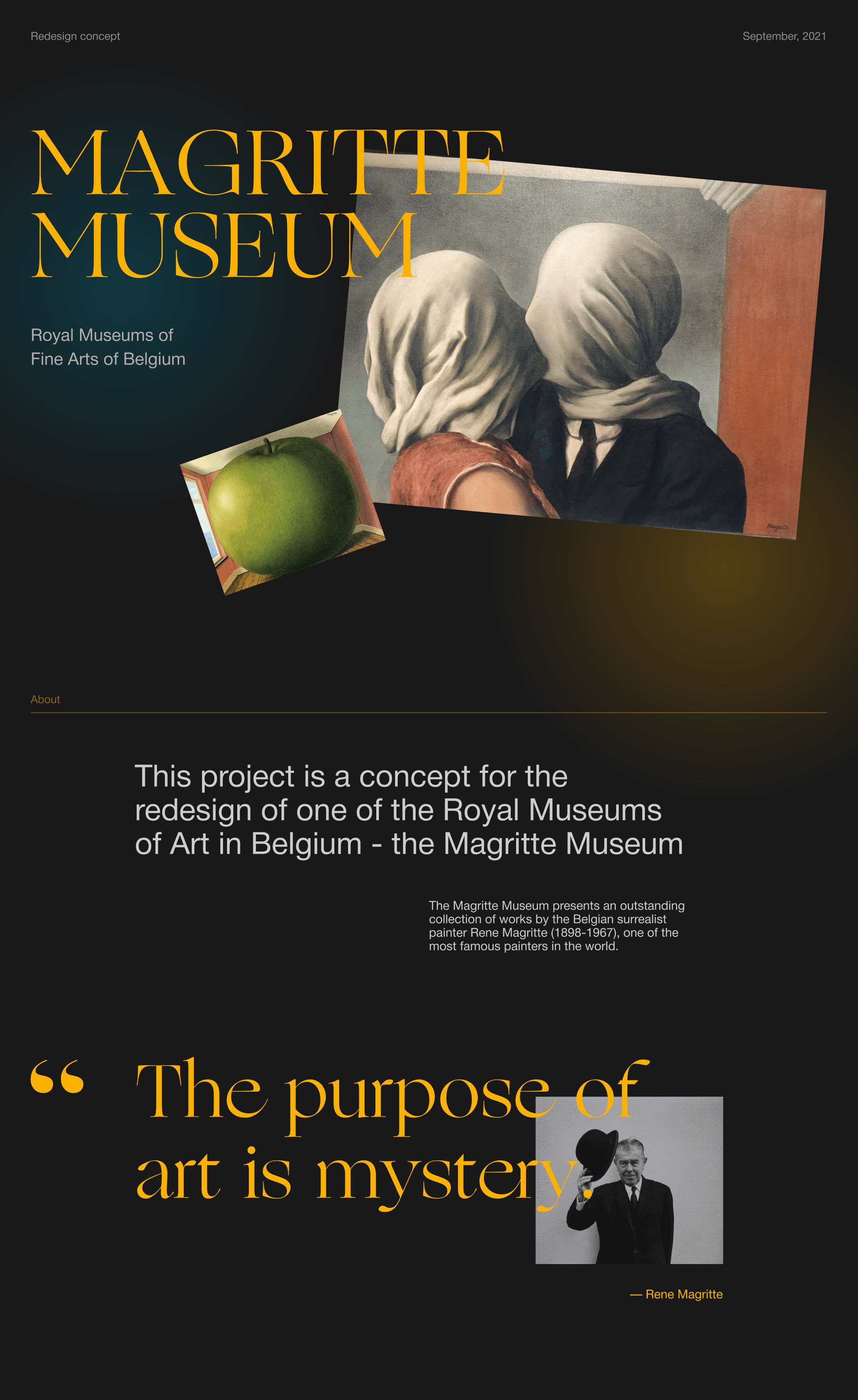 Magritte Museum — Изображение №1 — Интерфейсы, Графика на Dprofile