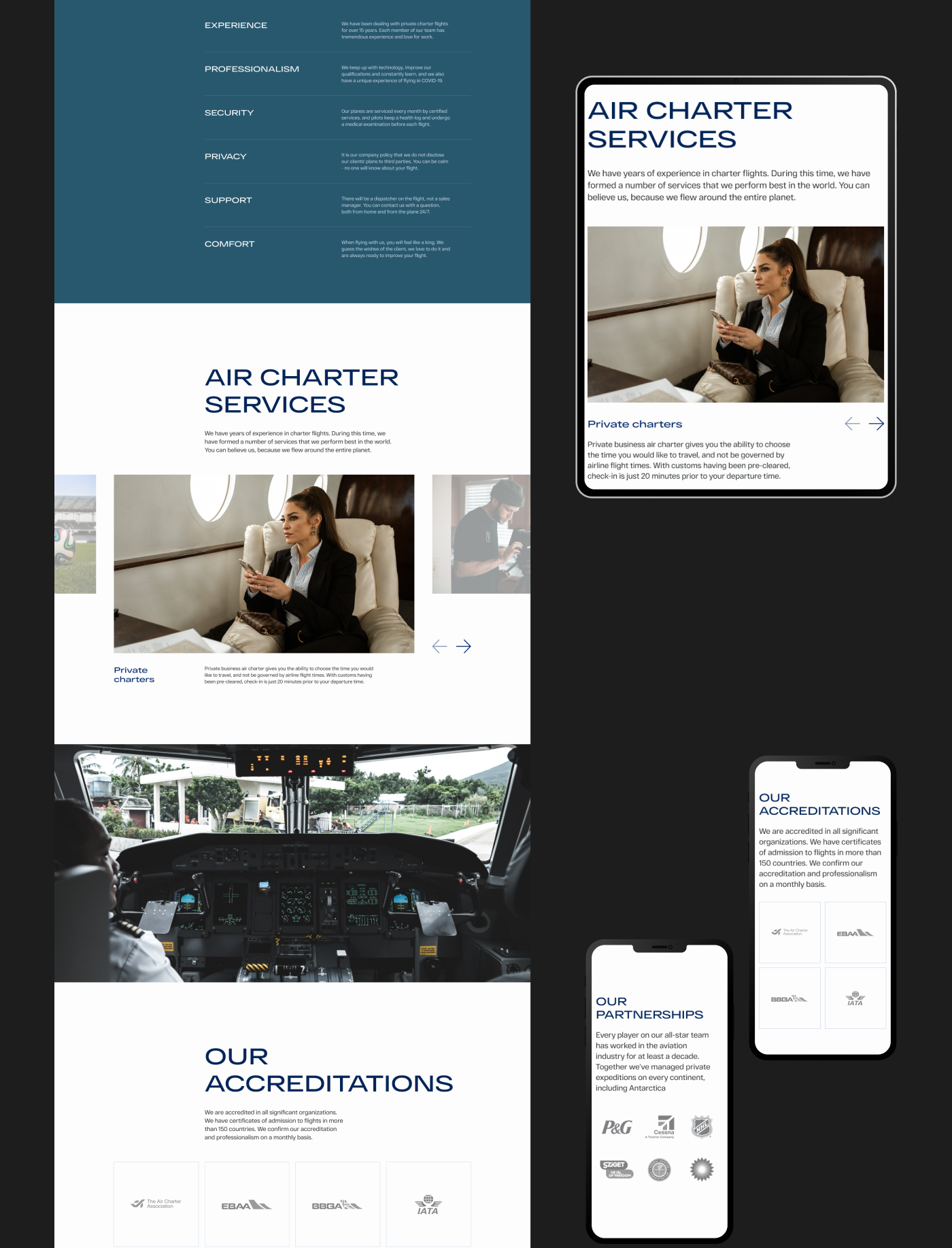Premier Aviation — Изображение №17 — Интерфейсы на Dprofile