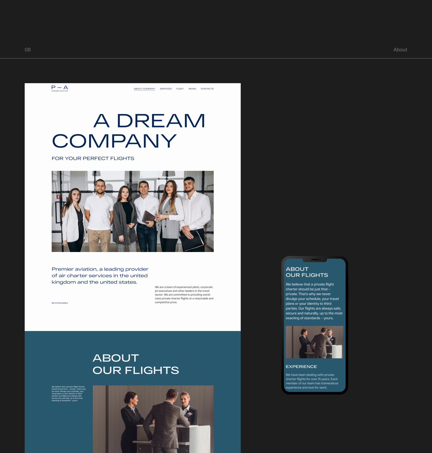 Premier Aviation — Изображение №16 — Интерфейсы на Dprofile