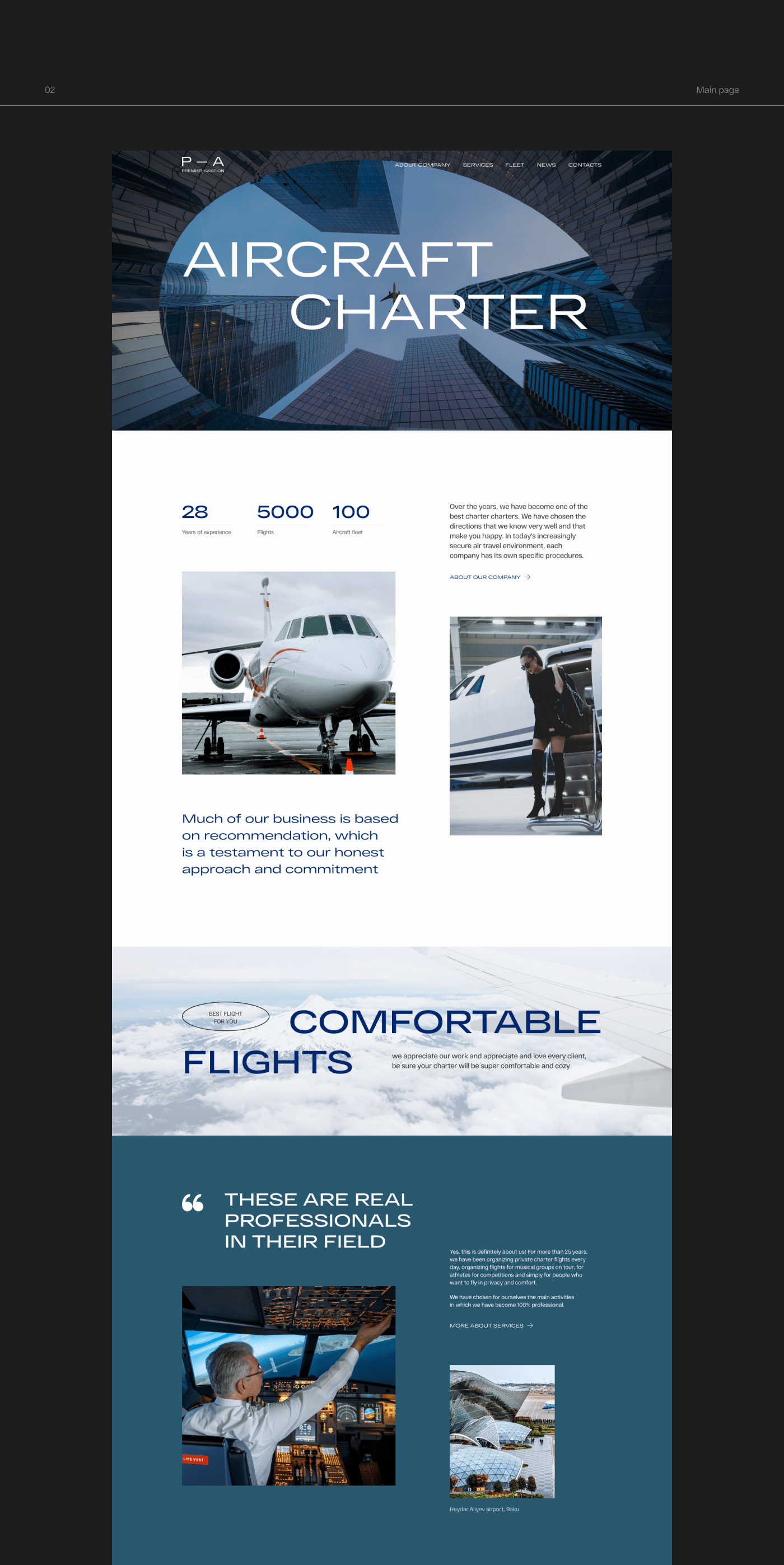 Premier Aviation — Изображение №3 — Интерфейсы на Dprofile