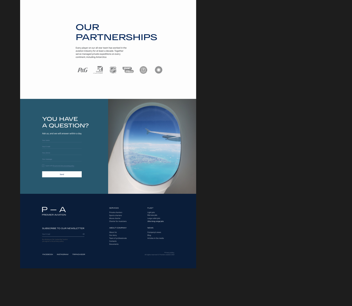 Premier Aviation — Изображение №18 — Интерфейсы на Dprofile