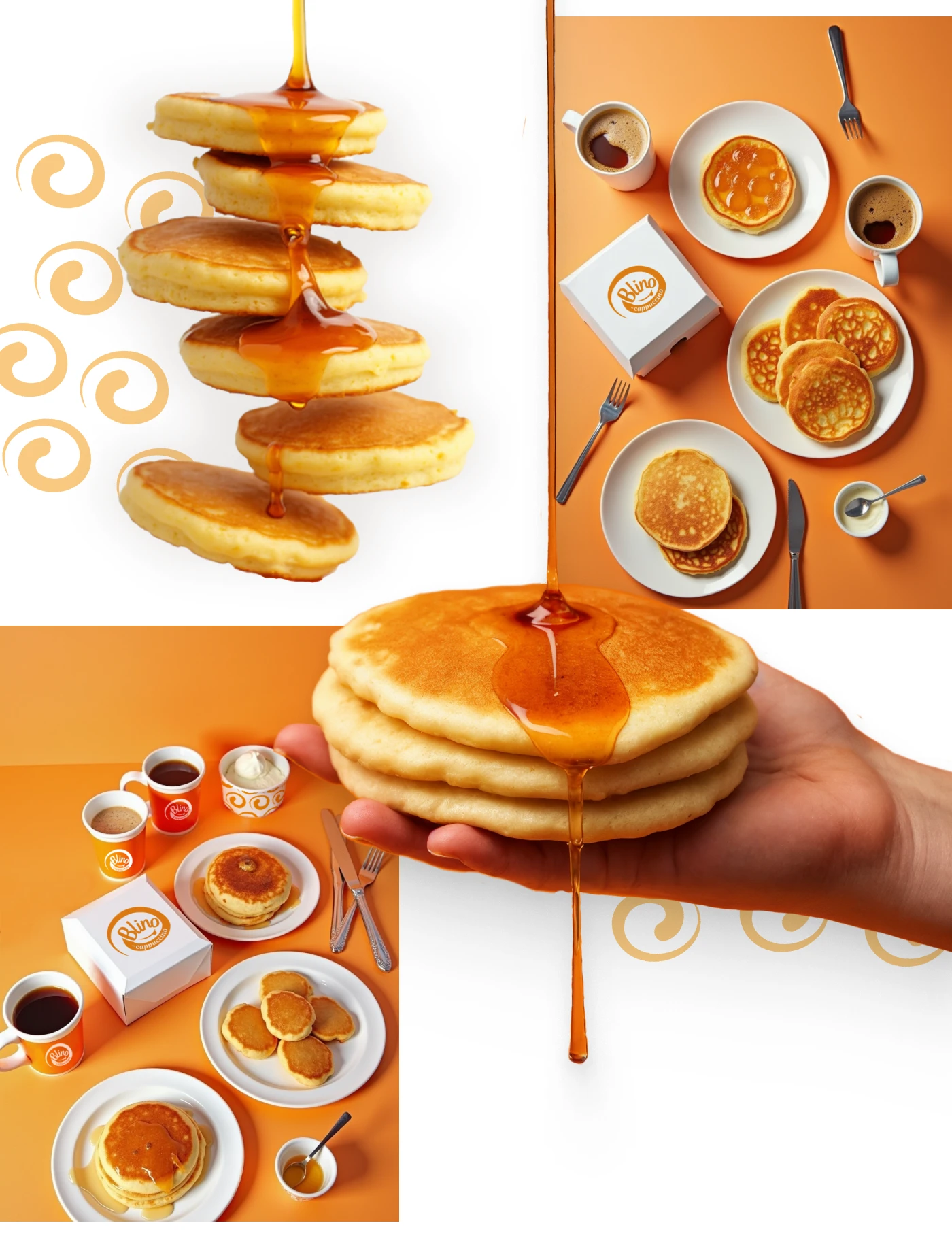 Айдентика семейной блинной «Blino Cappuccino» — Изображение №8 — Брендинг на Dprofile