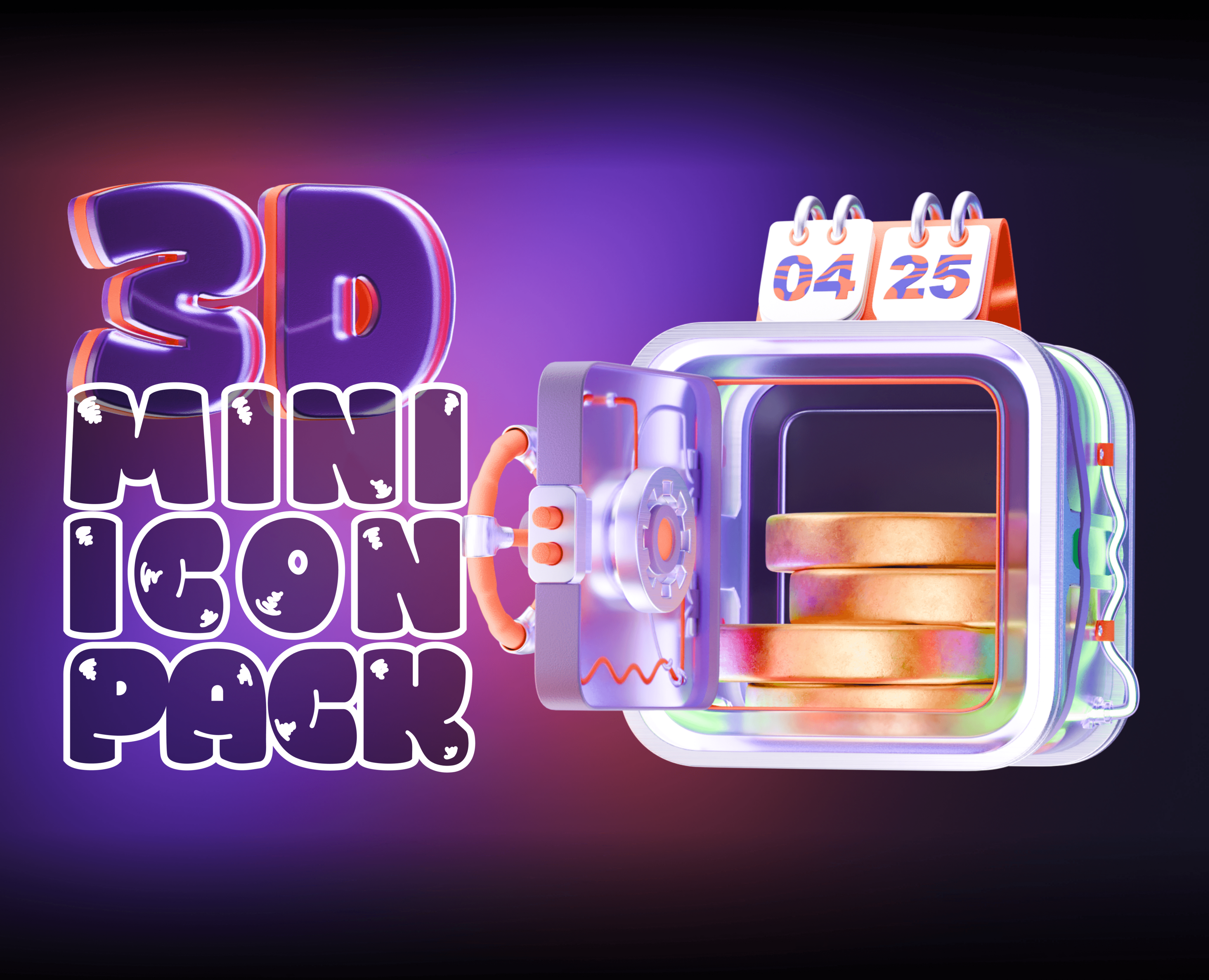 3D Mini Icon Pack | CGI на Dprofile