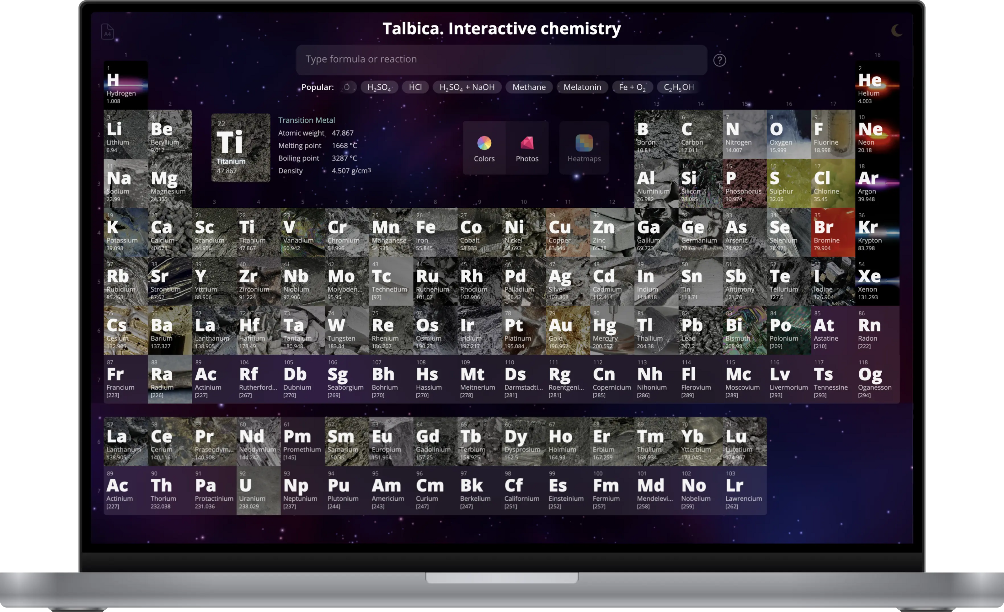 Talbica. Интерактивная химия — Изображение №7 — Интерфейсы на Dprofile