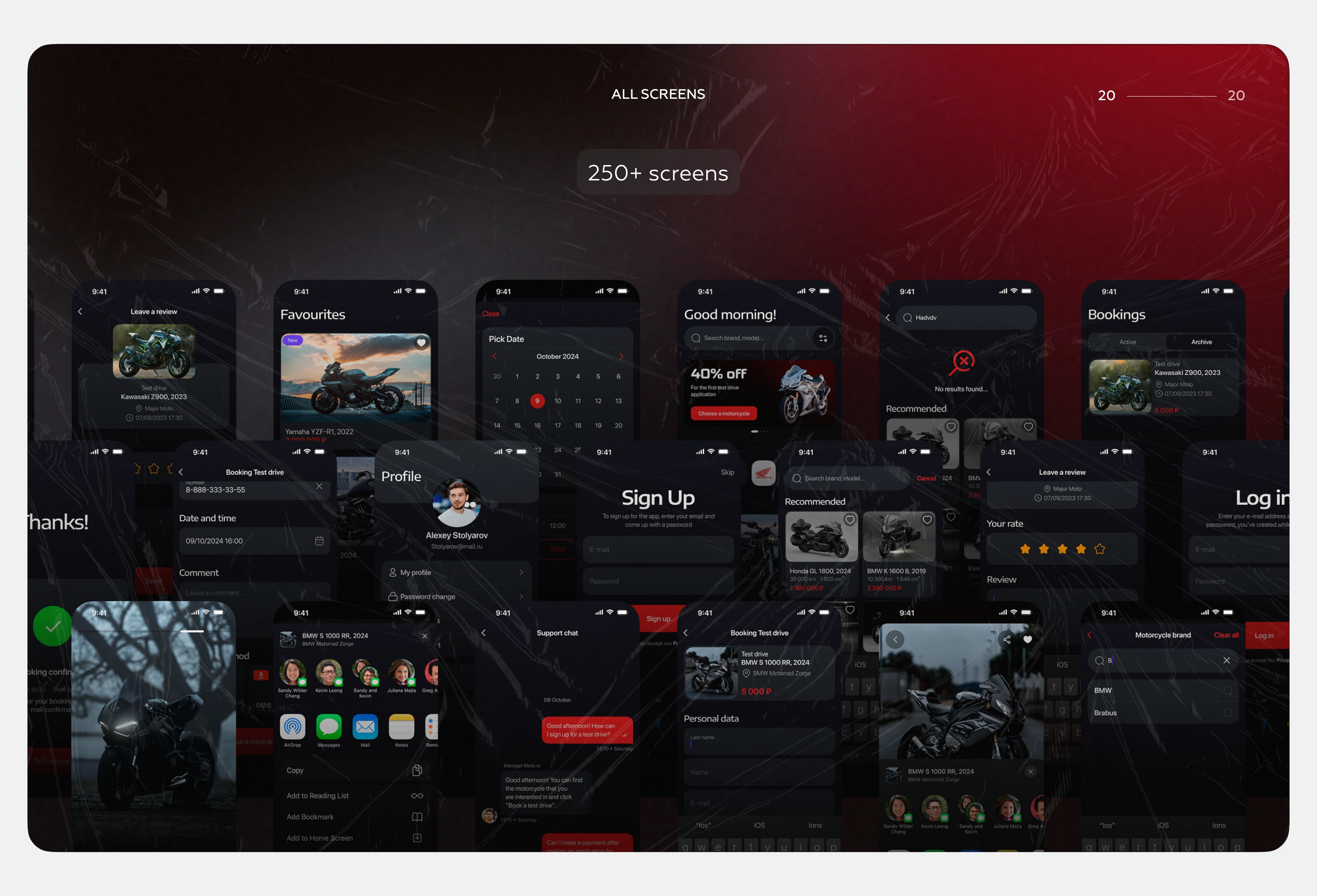 MOTO.PRO | Mobile App UI UX — Изображение №25 — Интерфейсы на Dprofile