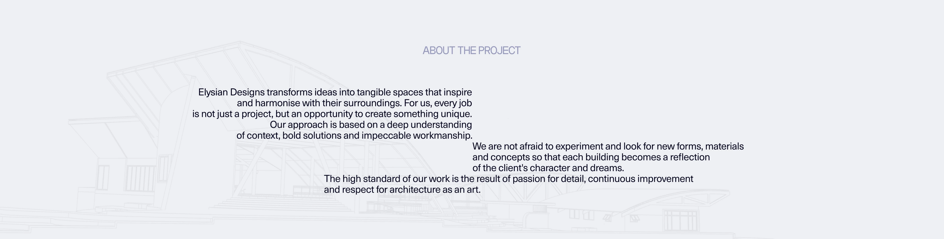 ELYSIAN DESIGNS | Corporate website — Изображение №2 — Интерфейсы на Dprofile