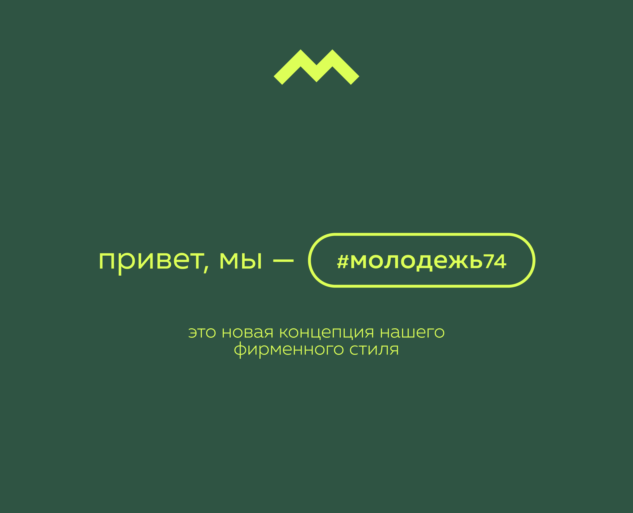 Ребрендинг #Молодежь74 — Брендинг, Графика на Dprofile