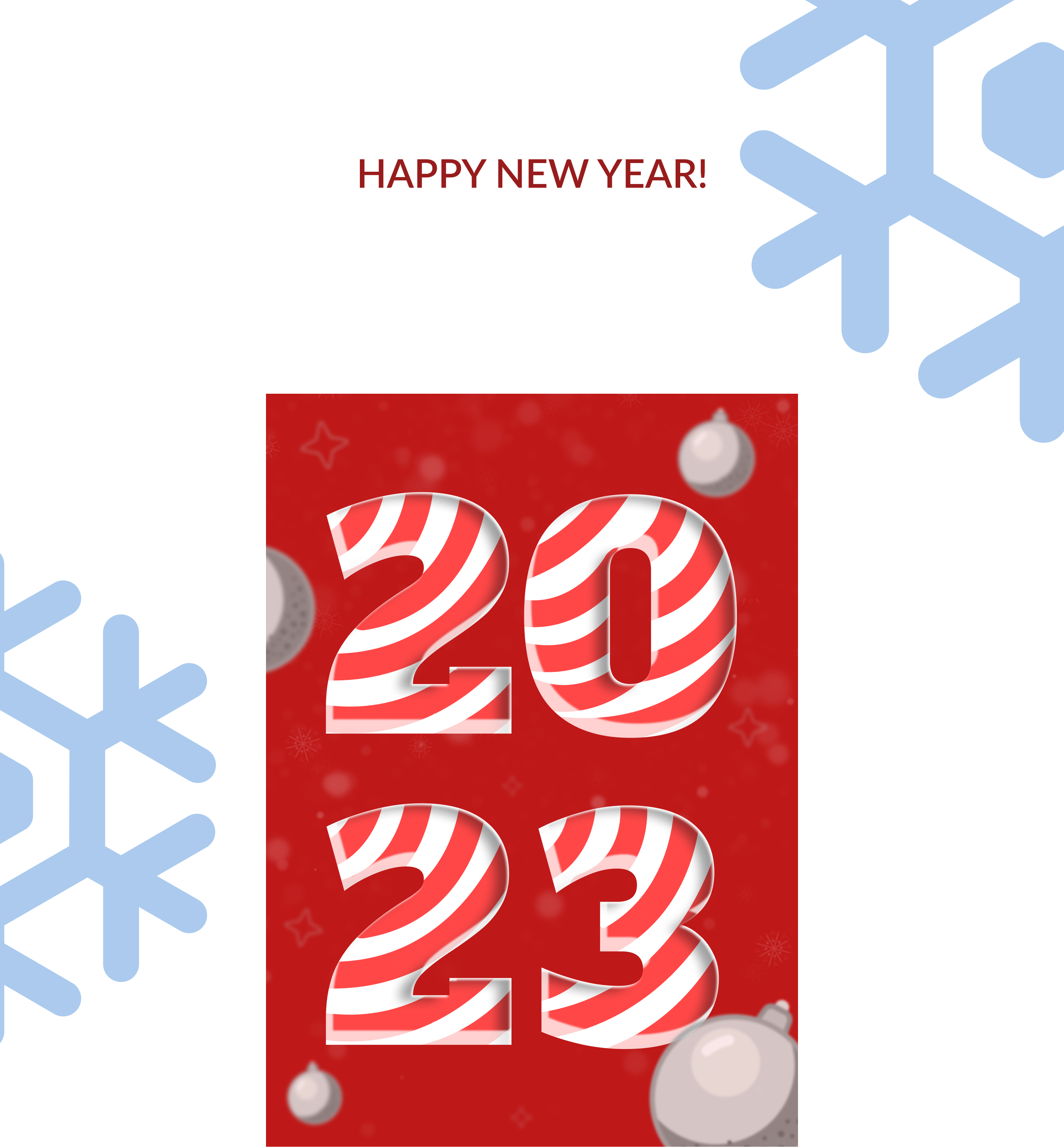 New Year 2023 Poster &  Card — Изображение №1 — Графика на Dprofile