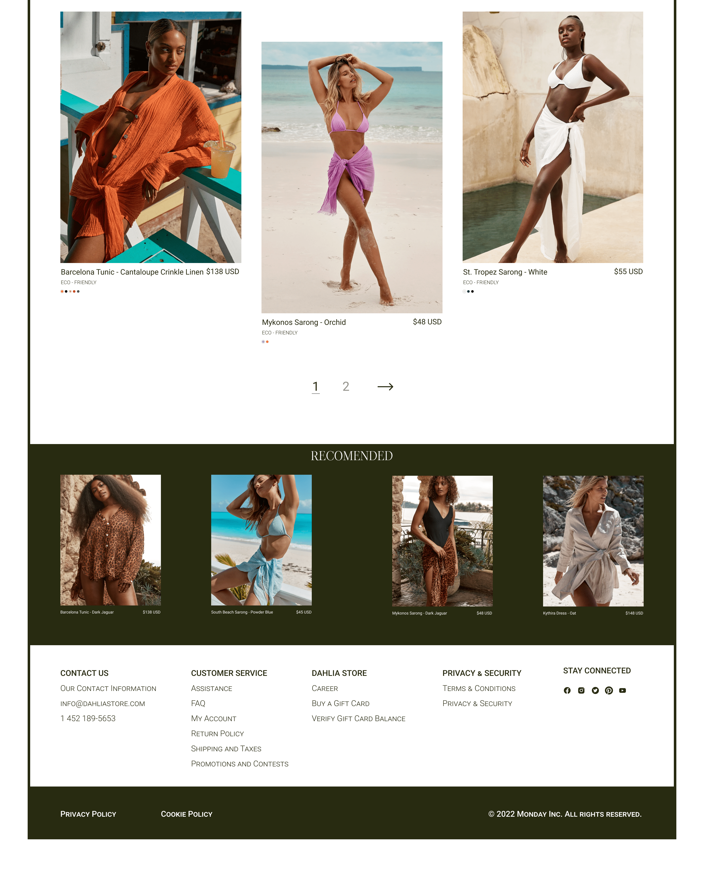 MONDAY SWIMWEAR REDESIGN CONCEPT — Изображение №10 — Интерфейсы на Dprofile