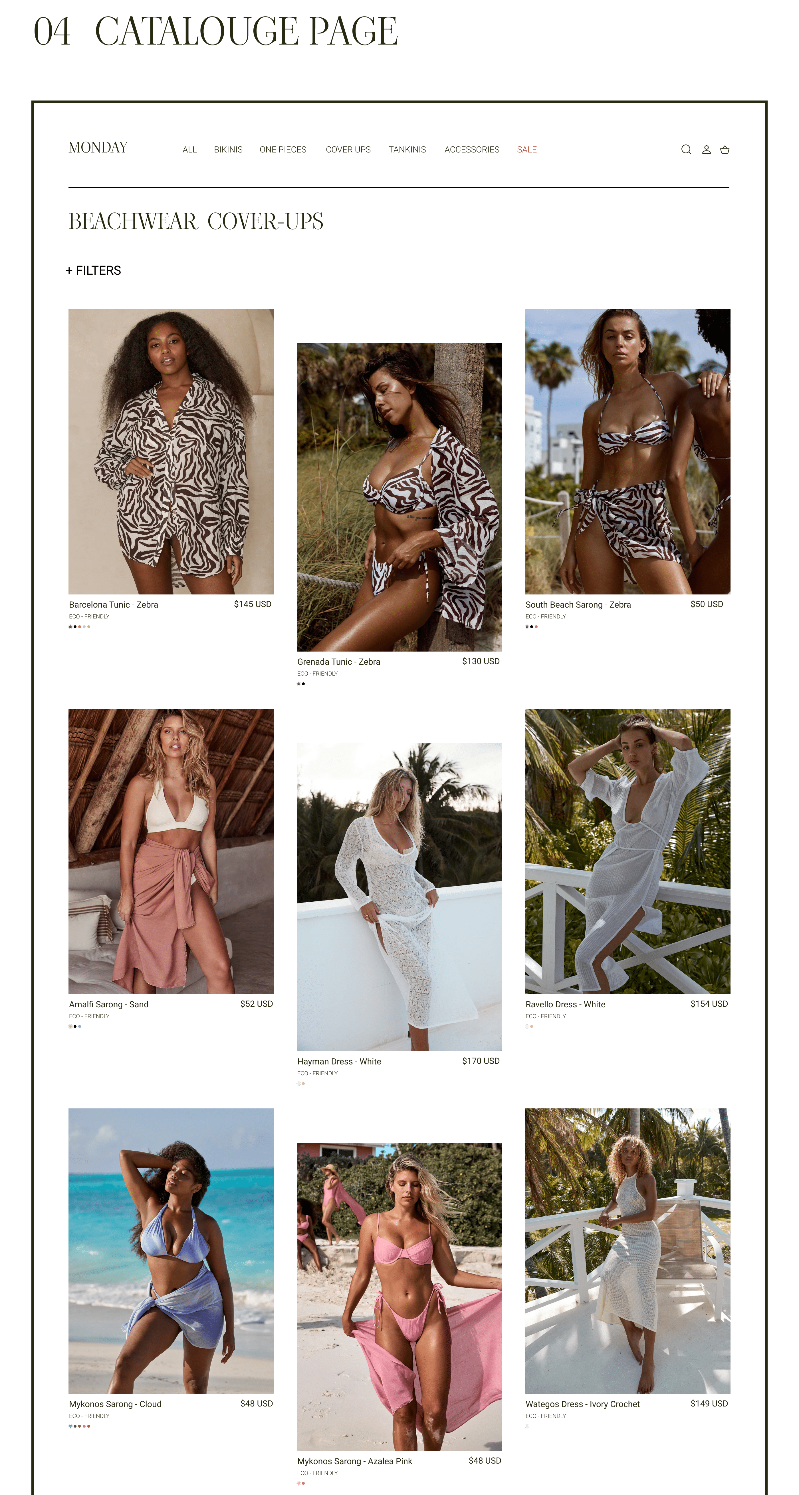 MONDAY SWIMWEAR REDESIGN CONCEPT — Изображение №9 — Интерфейсы на Dprofile