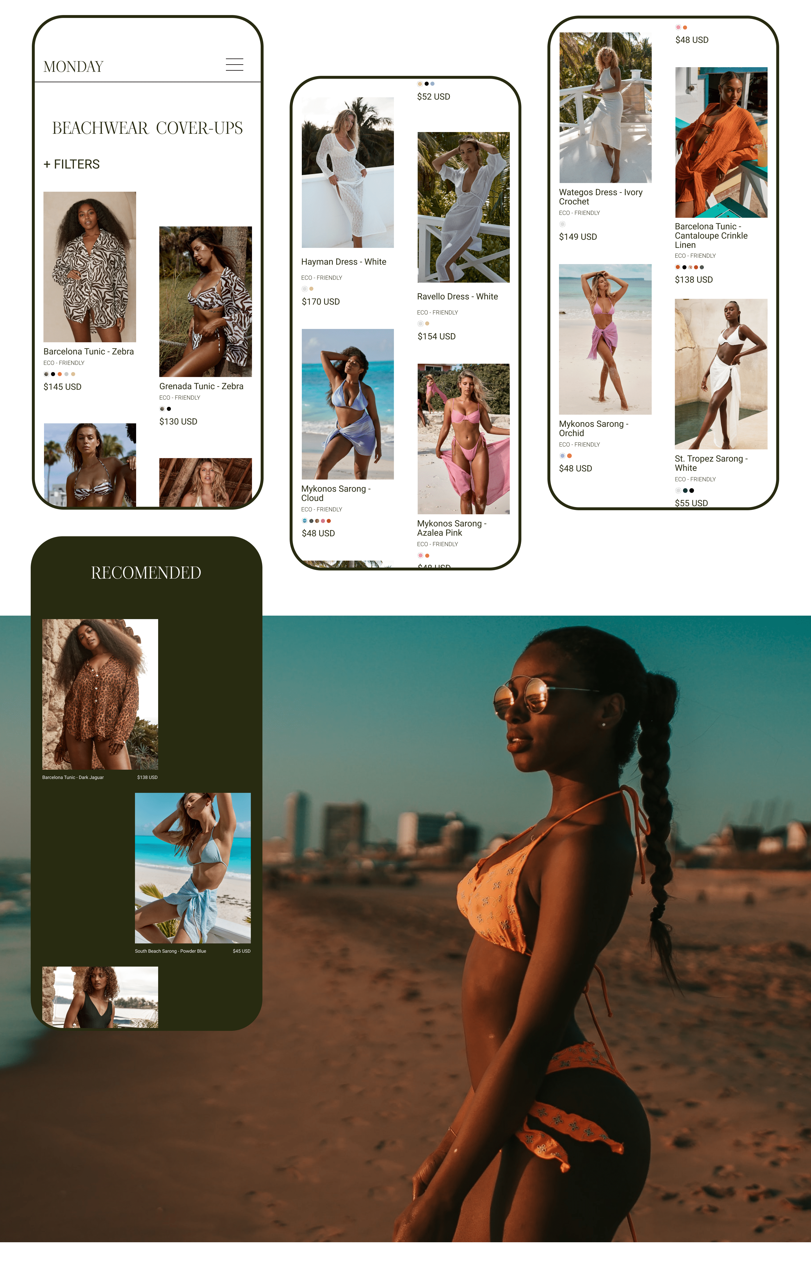 MONDAY SWIMWEAR REDESIGN CONCEPT — Изображение №11 — Интерфейсы на Dprofile