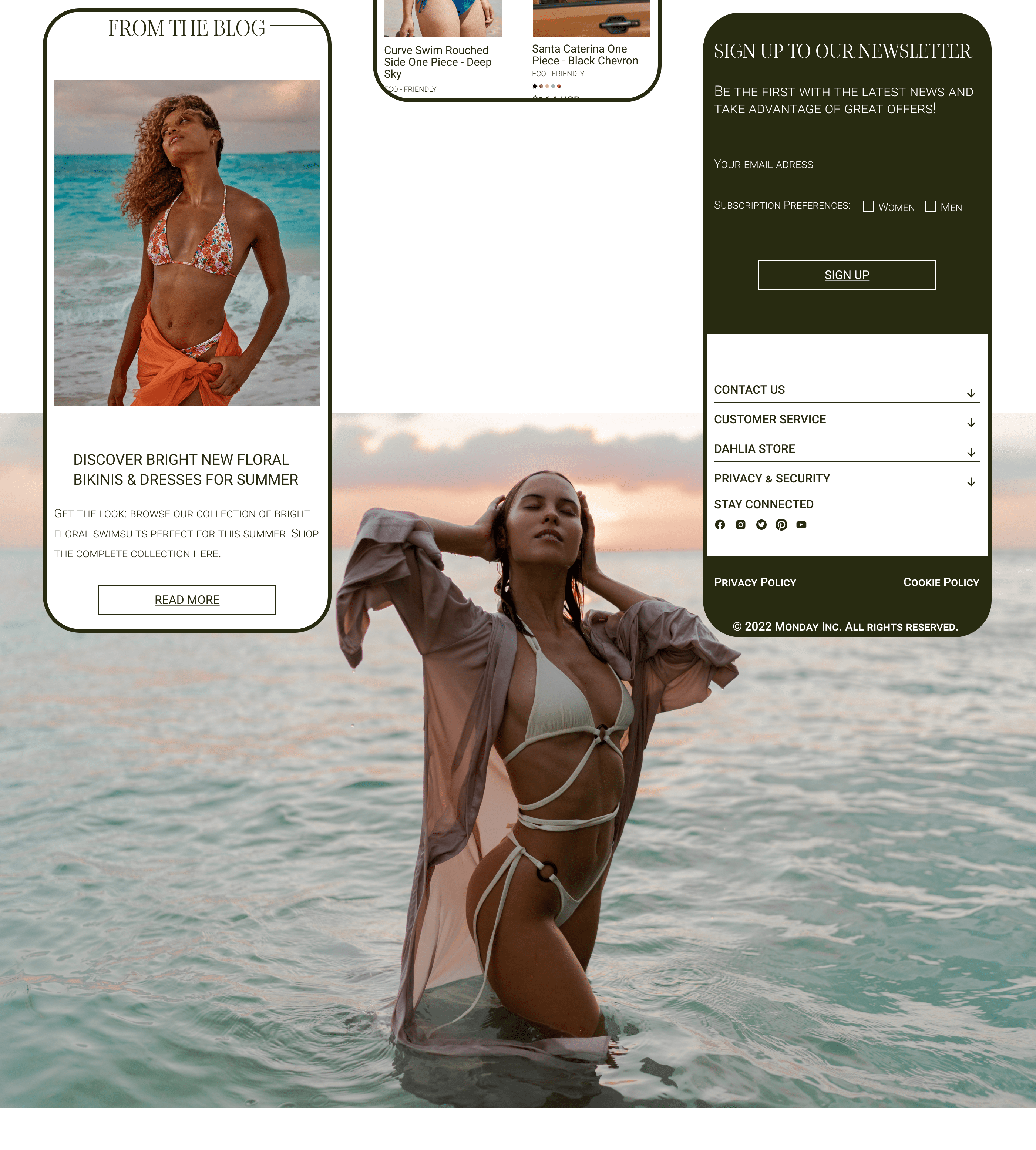MONDAY SWIMWEAR REDESIGN CONCEPT — Изображение №8 — Интерфейсы на Dprofile