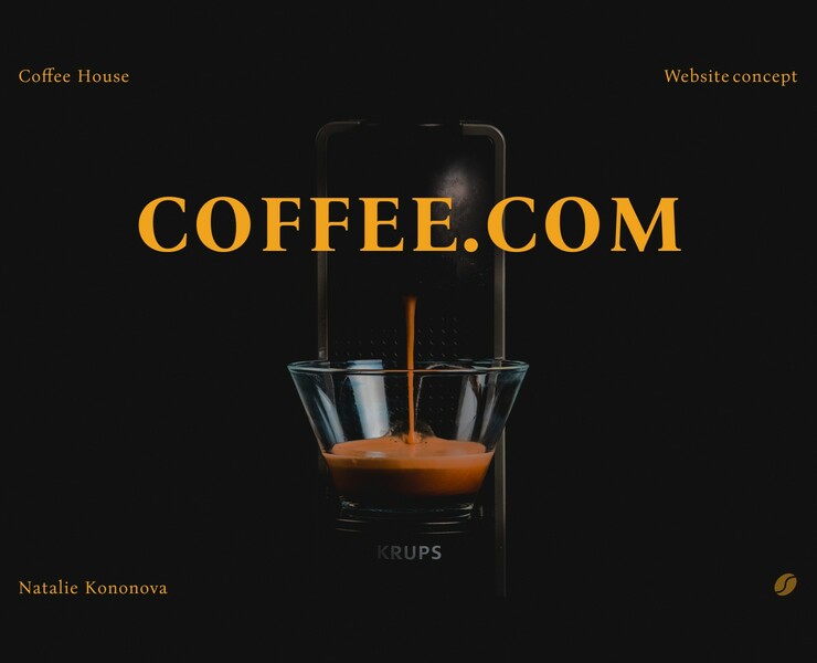 Website concept for coffee house — Интерфейсы на Dprofile