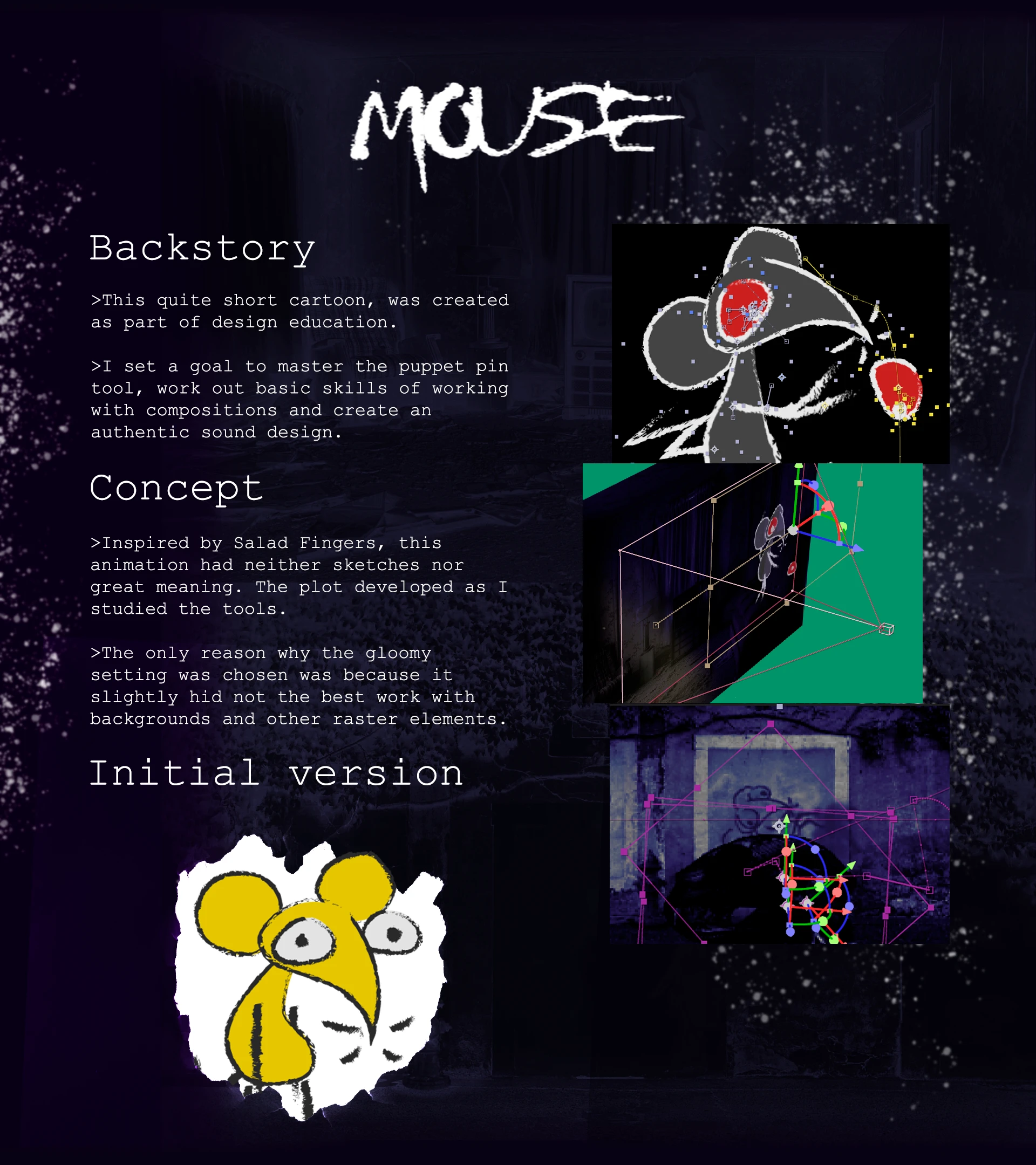 MOUSE: короткометражный мультфильм — Изображение №1 — Анимация на Dprofile