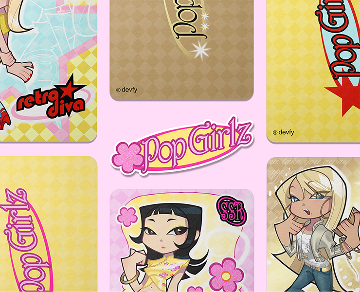POP GIRLZ I Дизайн коллекционных карт на Dprofile