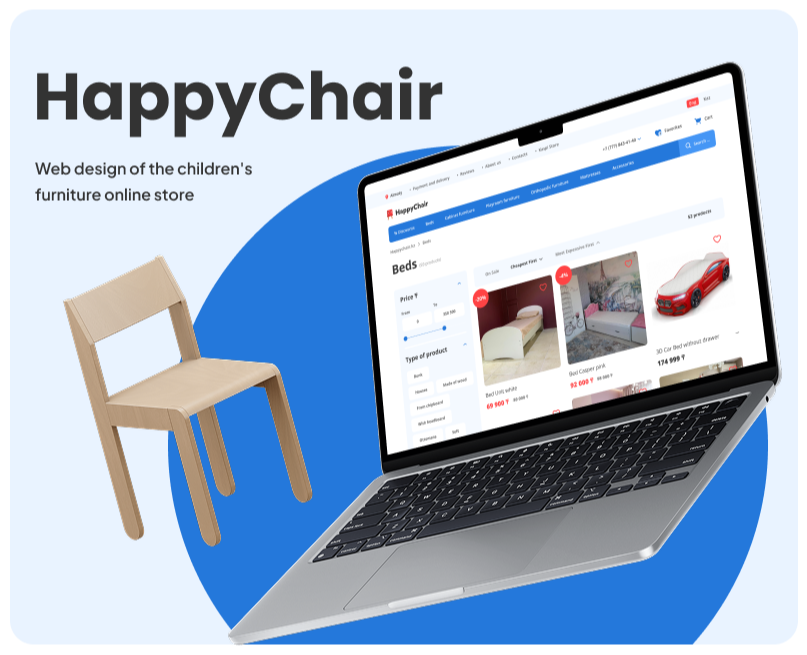 HappyChair | e-commerce — Интерфейсы, Брендинг на Dprofile