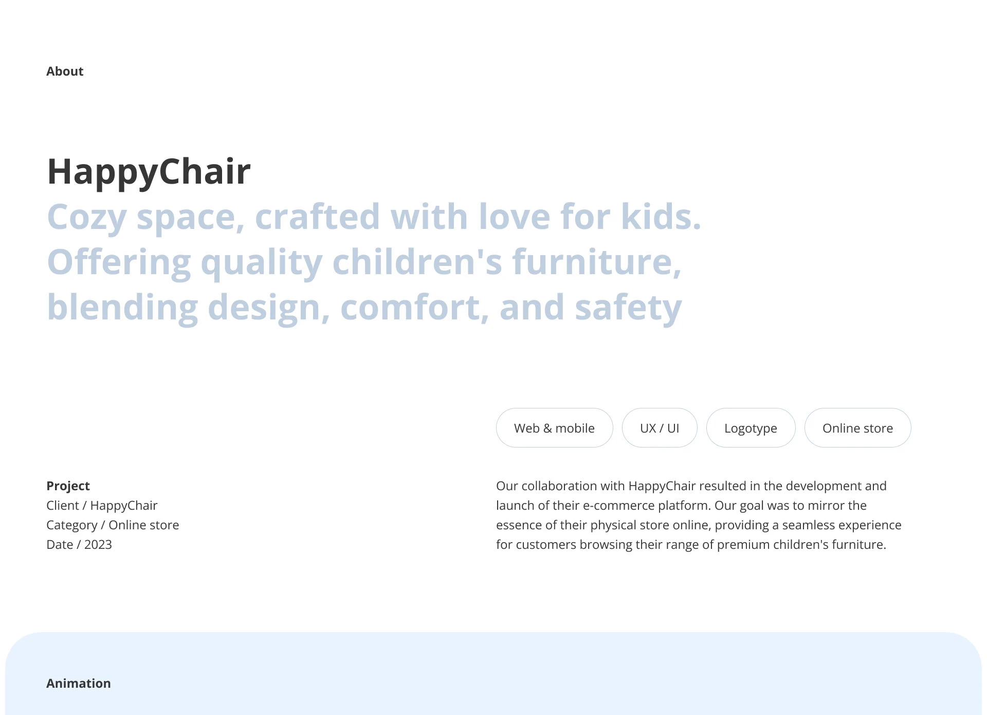 HappyChair | e-commerce — Изображение №2 — Интерфейсы, Брендинг на Dprofile