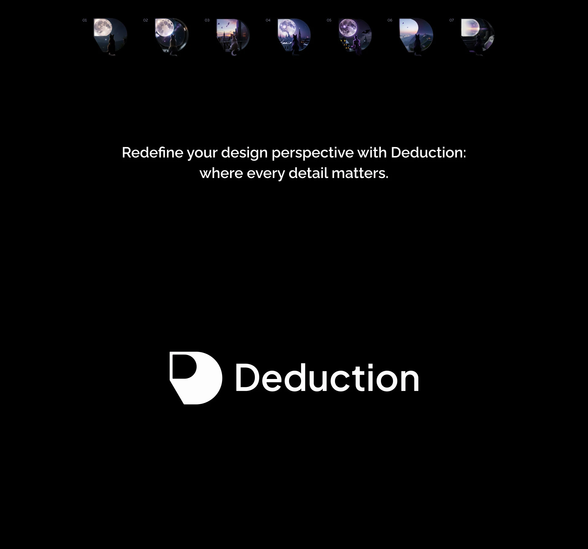 Deduction | Web Design & Identity for Digital agency — Изображение №2 — Интерфейсы, Брендинг на Dprofile