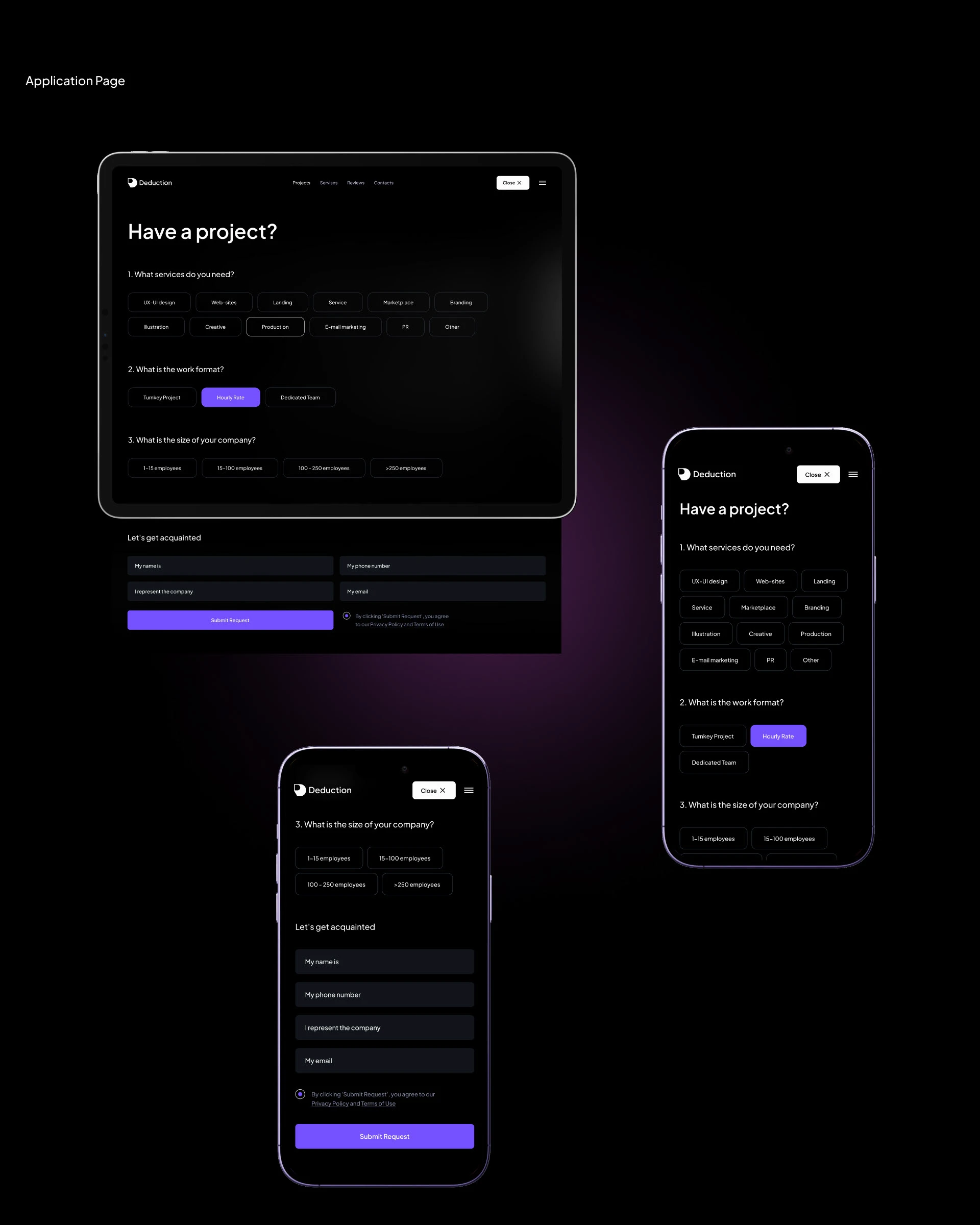 Deduction | Web Design & Identity for Digital agency — Изображение №14 — Интерфейсы, Брендинг на Dprofile